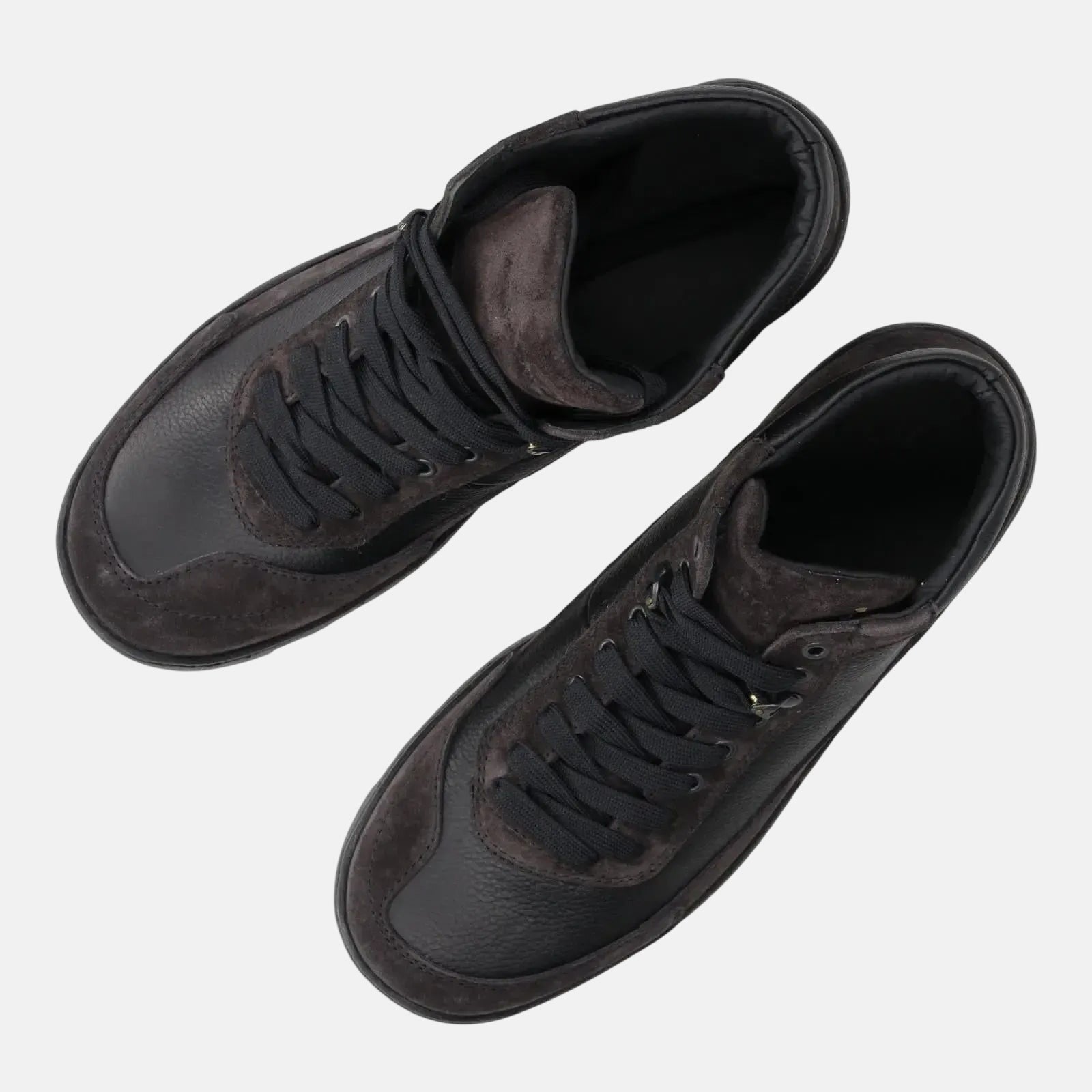 Harrys Of London Eccles Suede Milled Leather Walking Boot Charcoal Black – Savile Row Menswear Outlet | Malford of London