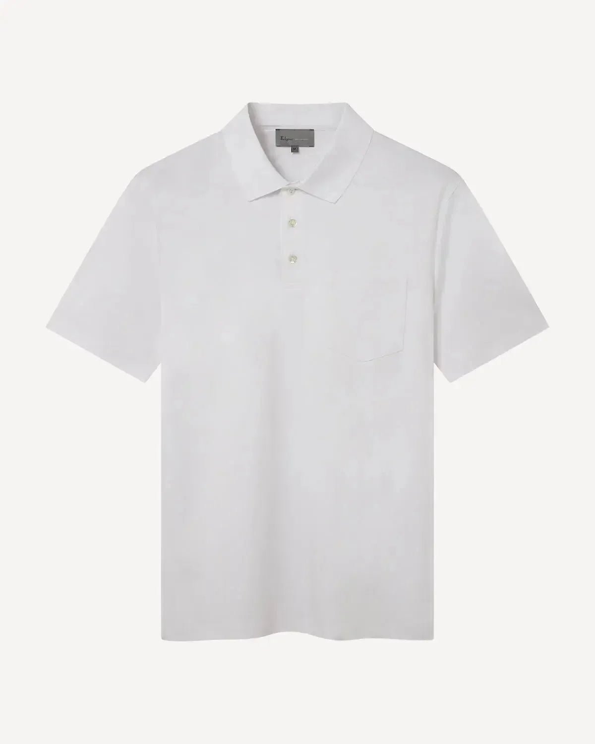 Kilgour Classic Fit Short Sleeve Polo Shirt White - Malford_of_London_Tailoring_Archive