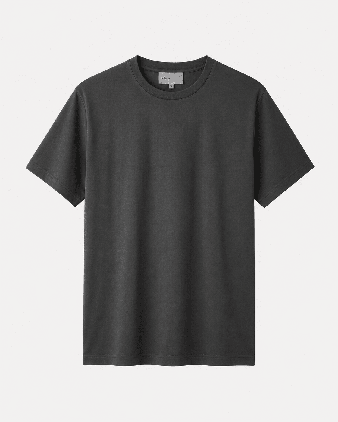 Kilgour Cotton Crew T-Shirt Charcoal – Savile Row Menswear Outlet | Malford of London