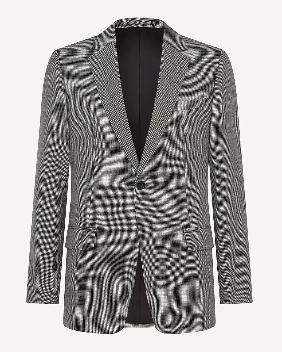 Kilgour SB1 Tailored Birdseye Wool Suit Black – Savile Row Menswear Outlet | Malford of London