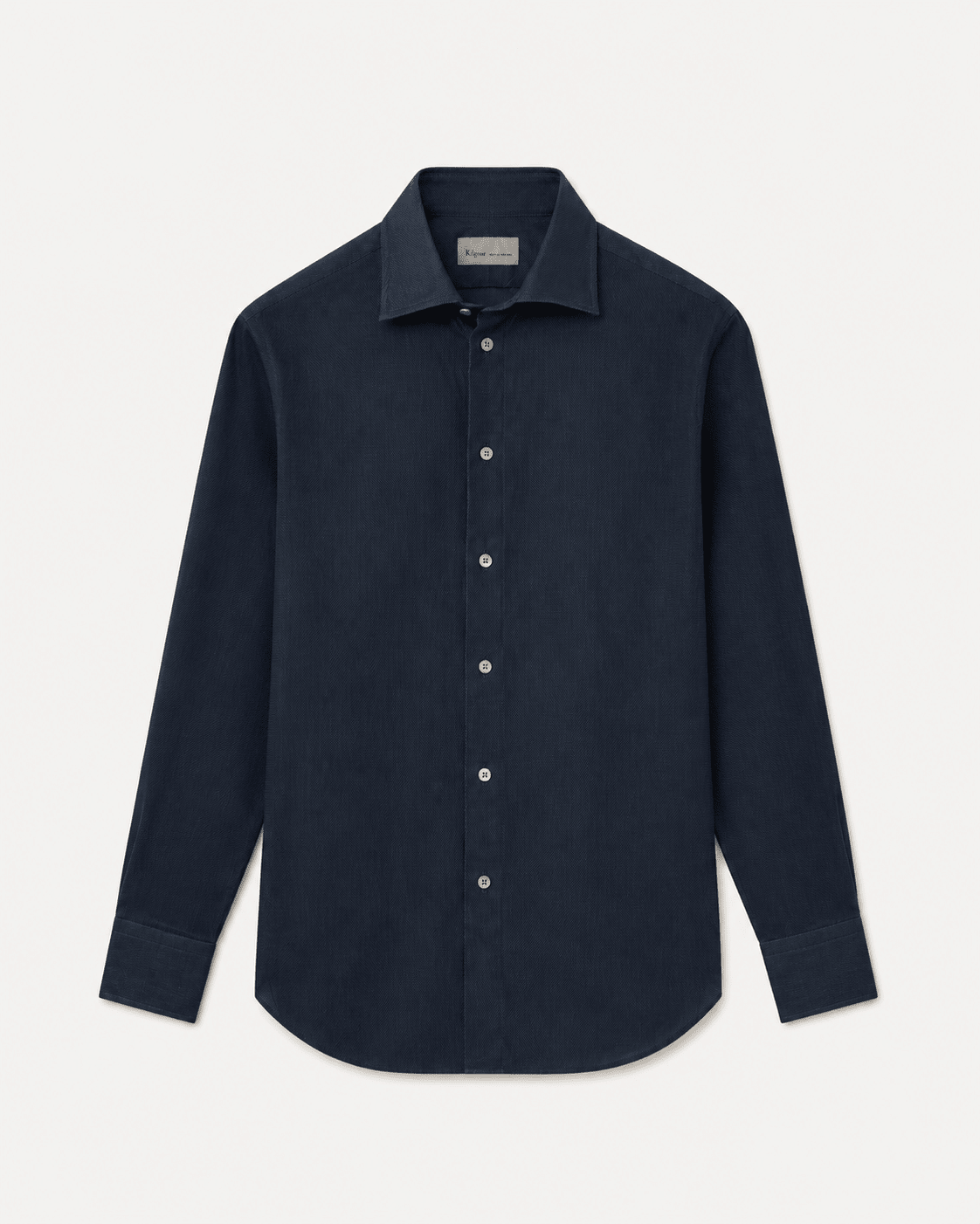 Kilgour Textured Weave Shirt Navy – Savile Row Menswear Outlet | Malford of London