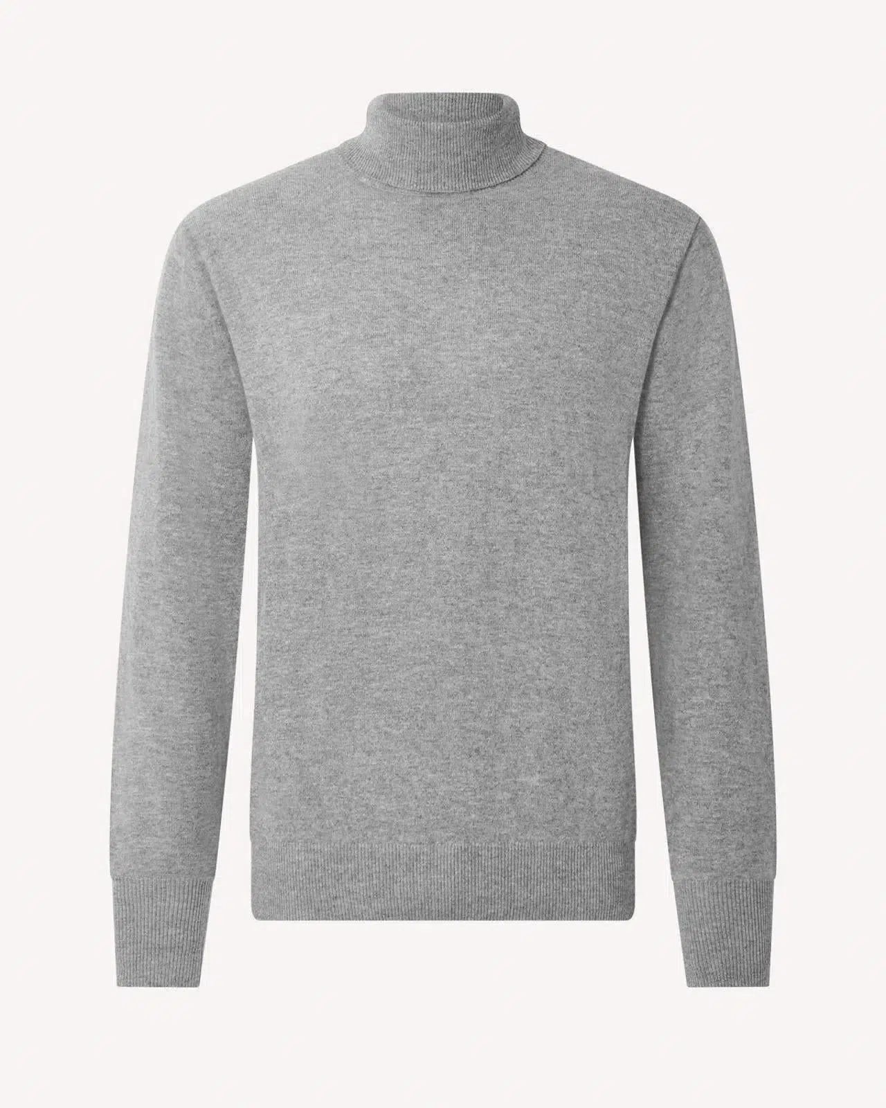Kilgour Wool/Cashmere Mix Turtle Neck Jumper Grey Flannel – Tailored Menswear | Malford of London