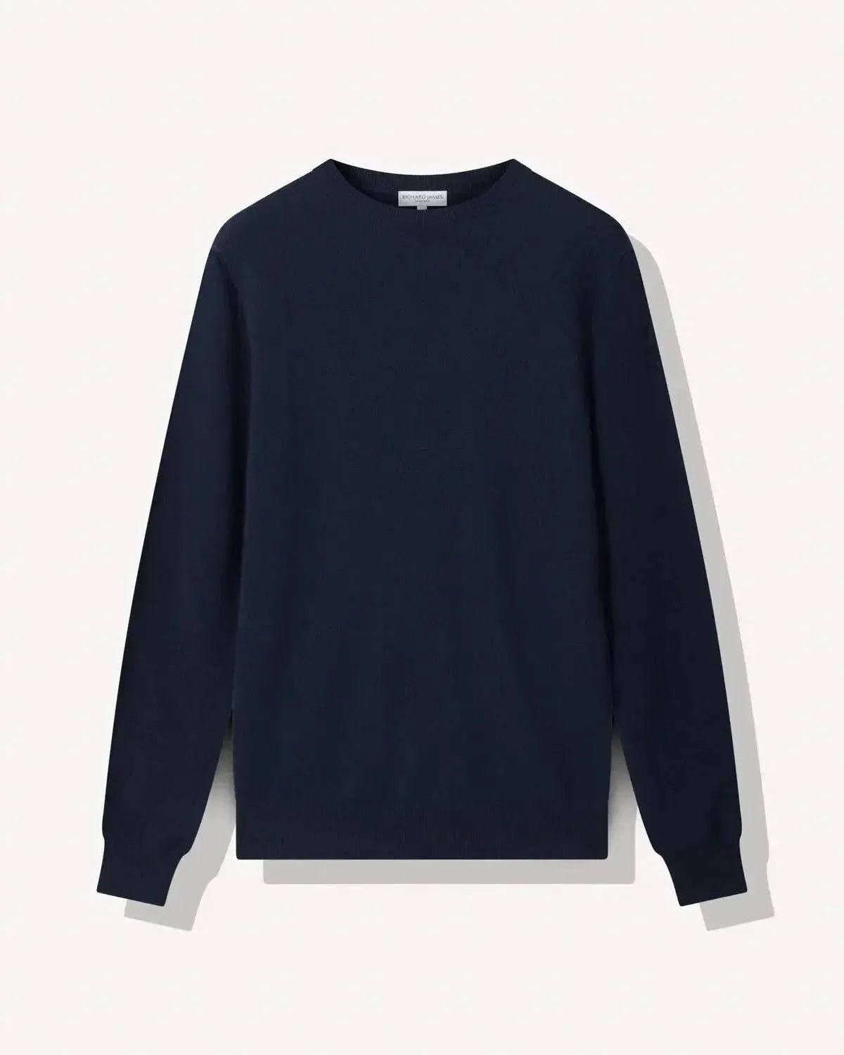 Richard James Cashmere Mix Crewneck Navy - Malford_of_London_Tailoring_Archive