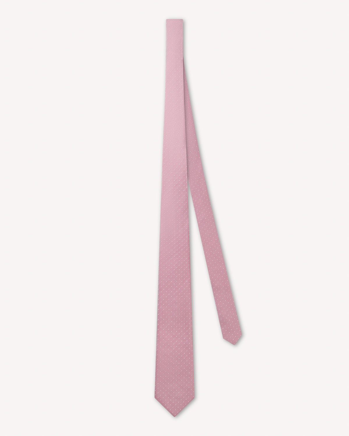 Richard James London Bank Micro Dot Silk Tie Salmon – Savile Row Menswear Outlet | Malford of London