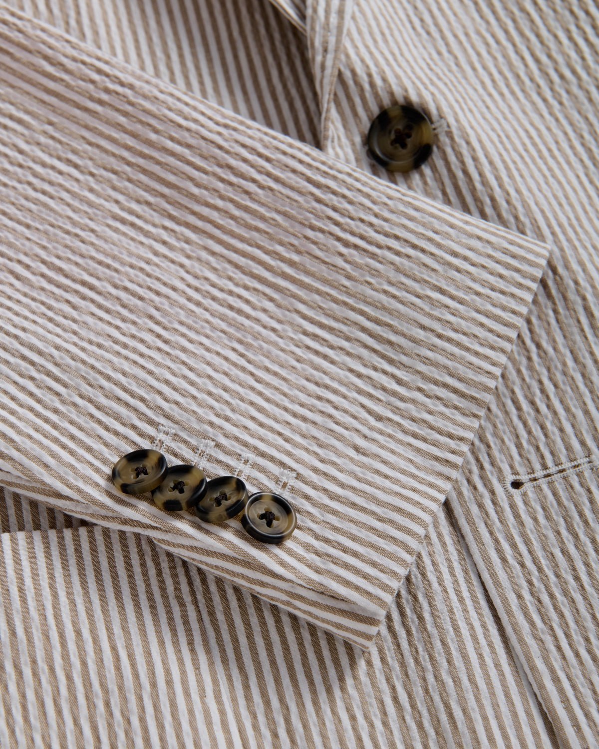 Richard James London Carlisle Seer Sucker SB Jacket Natural - Malford_of_London_Tailoring_Archive