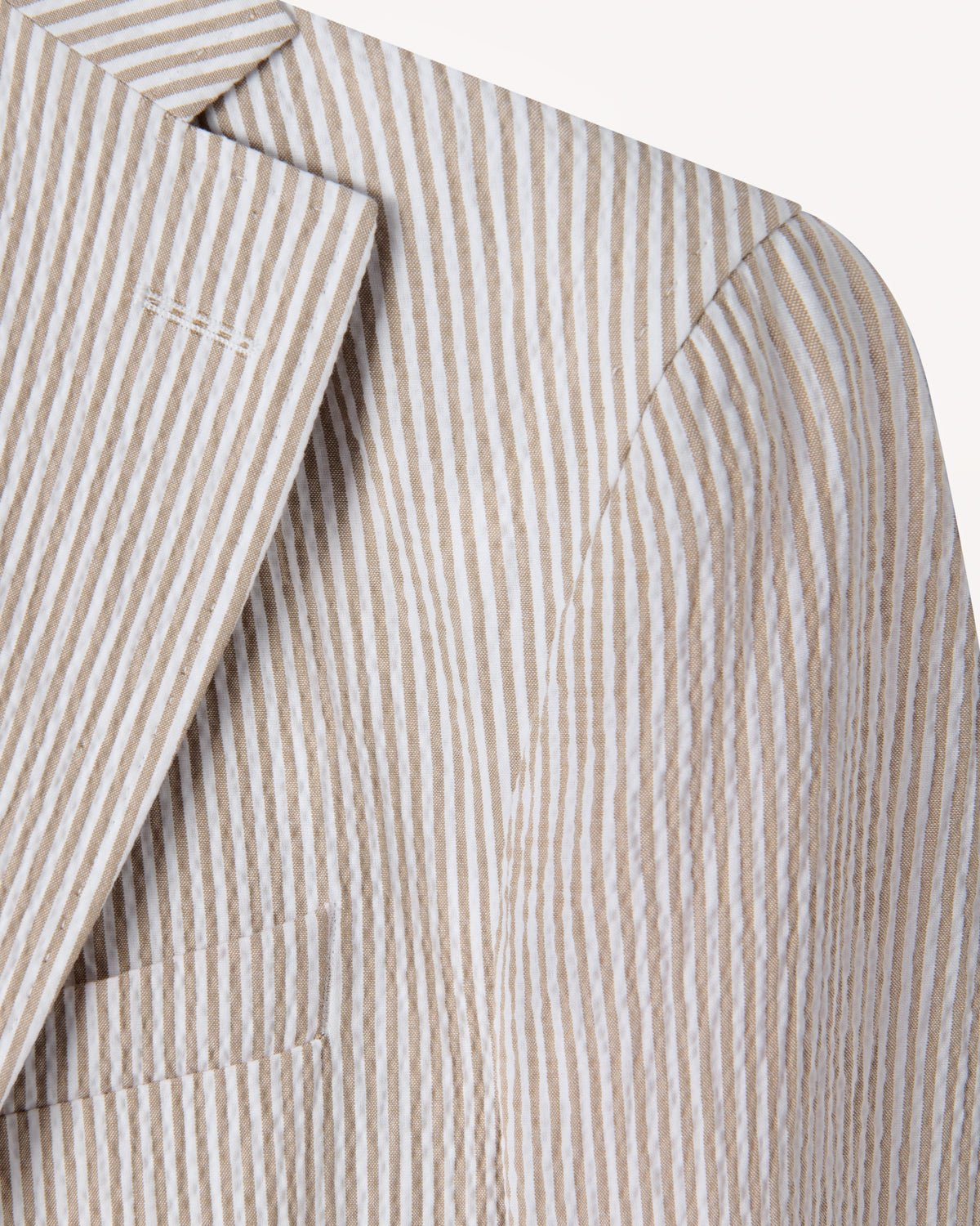 Richard James London CARLISLE SEER SUCKER SB JACKET Natural – Savile Row Menswear Outlet | Malford of London