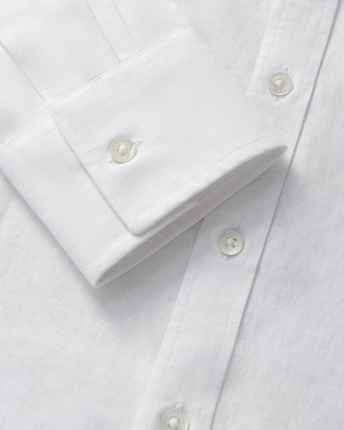 Richard James London Classic Linen Blend Shirt White - Malford_of_London_Tailoring_Archive
