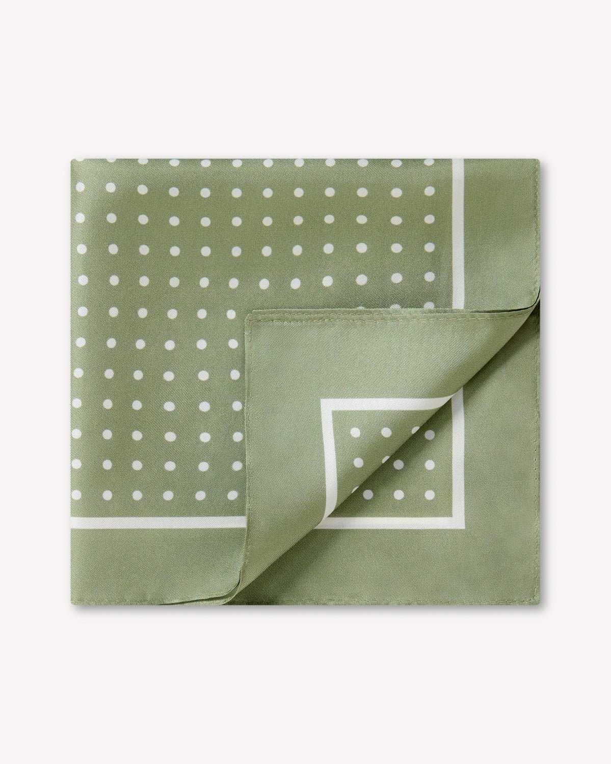 Richard James London Polka Dot Silk Pocket Square Khaki – Savile Row Menswear Outlet | Malford of London
