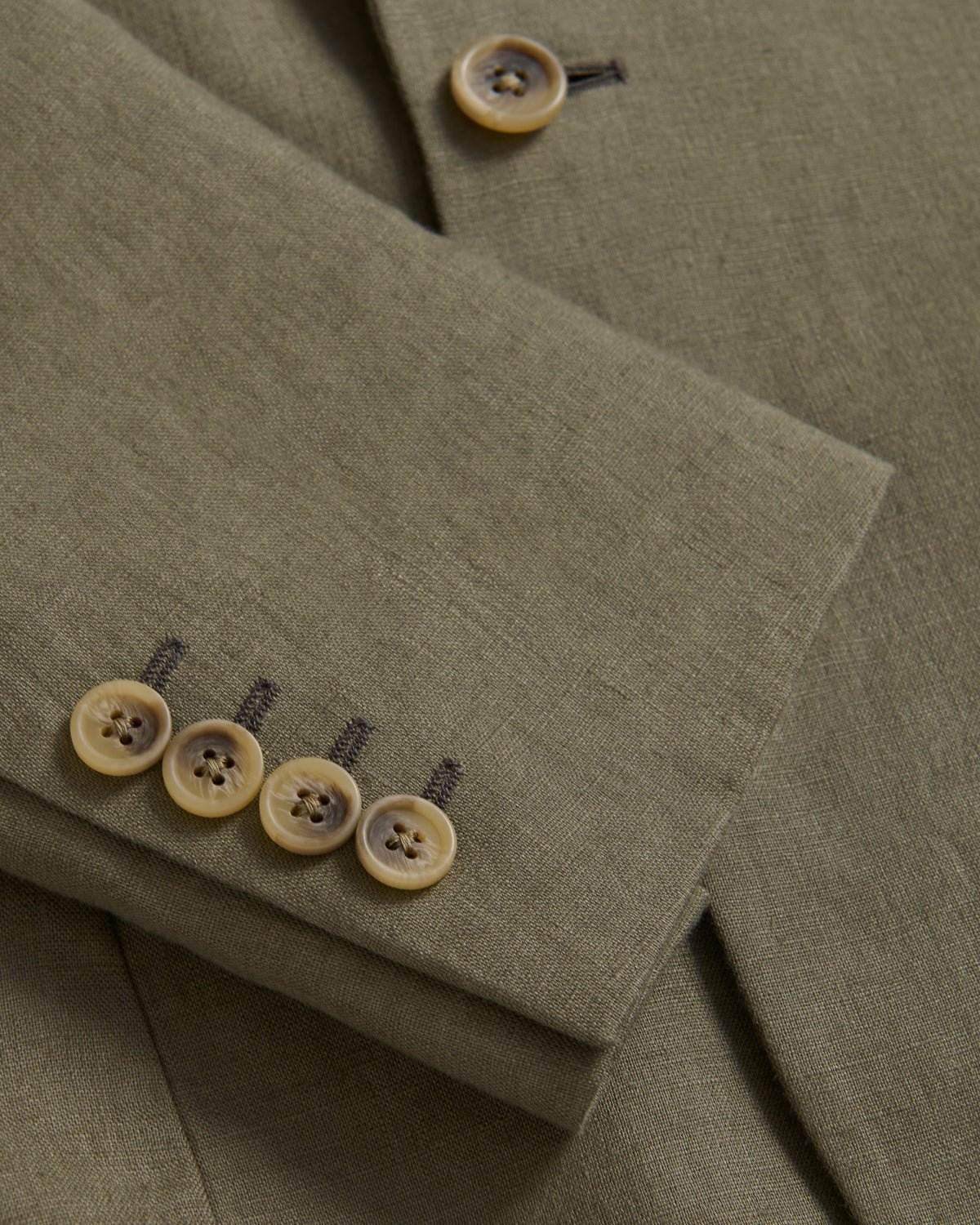 Richard James London PURE LINEN SB2N PATCH POCKET JACKET KHAKI – Savile Row Menswear Outlet | Malford of London
