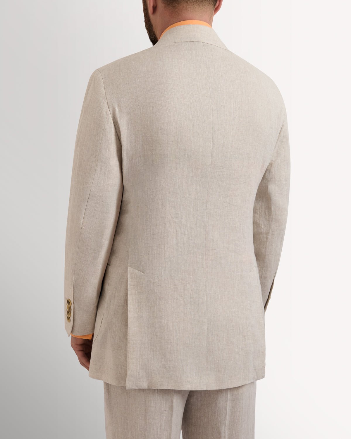 Richard James London PURE LINEN SB2N PATCH POCKET JACKET SAND – Savile Row Menswear Outlet | Malford of London