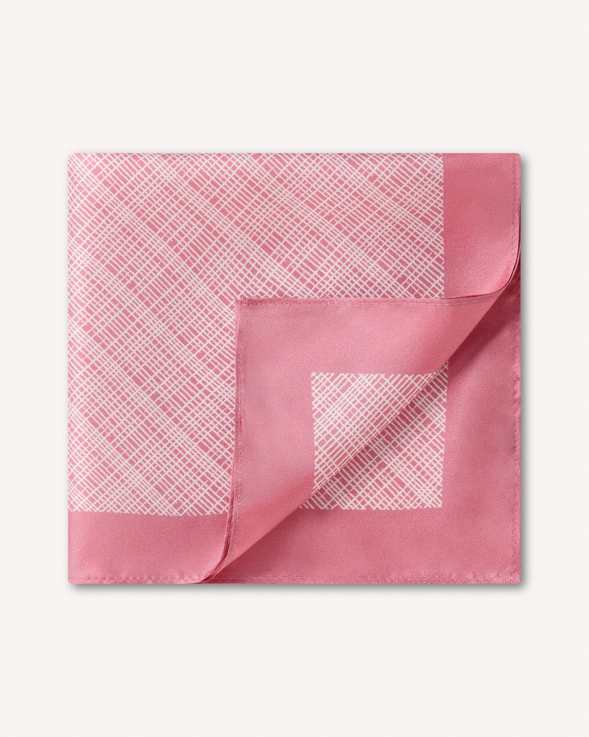 Richard James London Weave Print Silk Pocket Square Pink – Savile Row Menswear Outlet | Malford of London