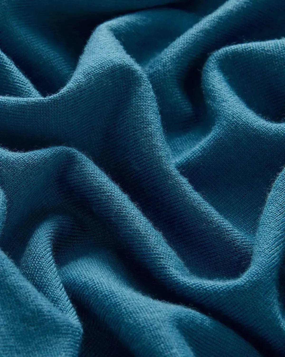 Richard James Merino Wool Crewneck Knit Cobalt - Malford_of_London_Tailoring_Archive