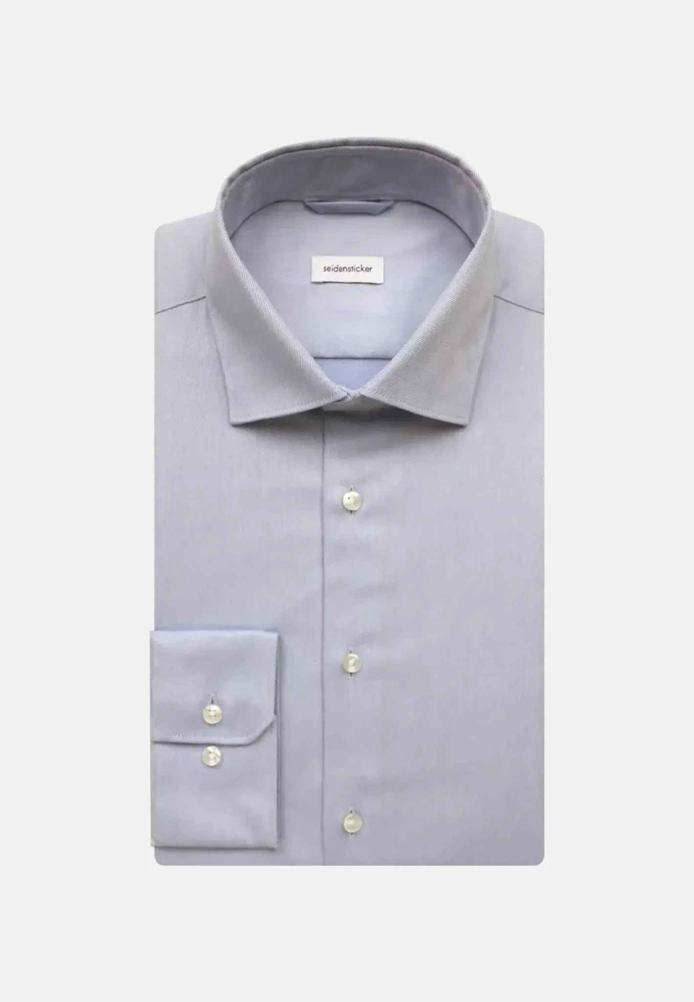Seidensticker Regular Fit No Iron New Kent Combi Cuff Business Shirt Light Blue – Tailored Menswear | Malford of London