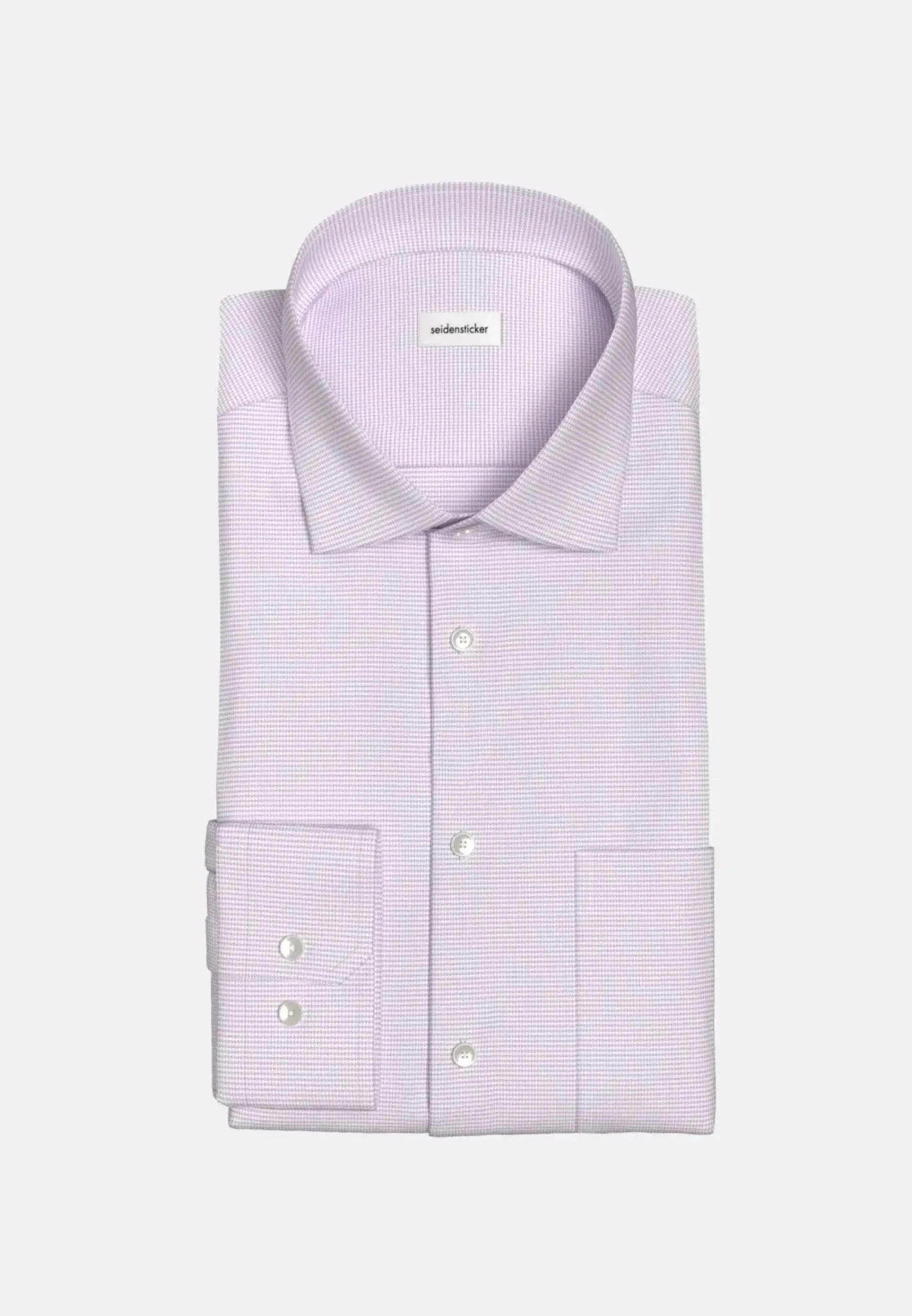 Seidensticker Regular Fit No Iron New Kent Structured Business Shirt Pink – Tailored Menswear | Malford of London