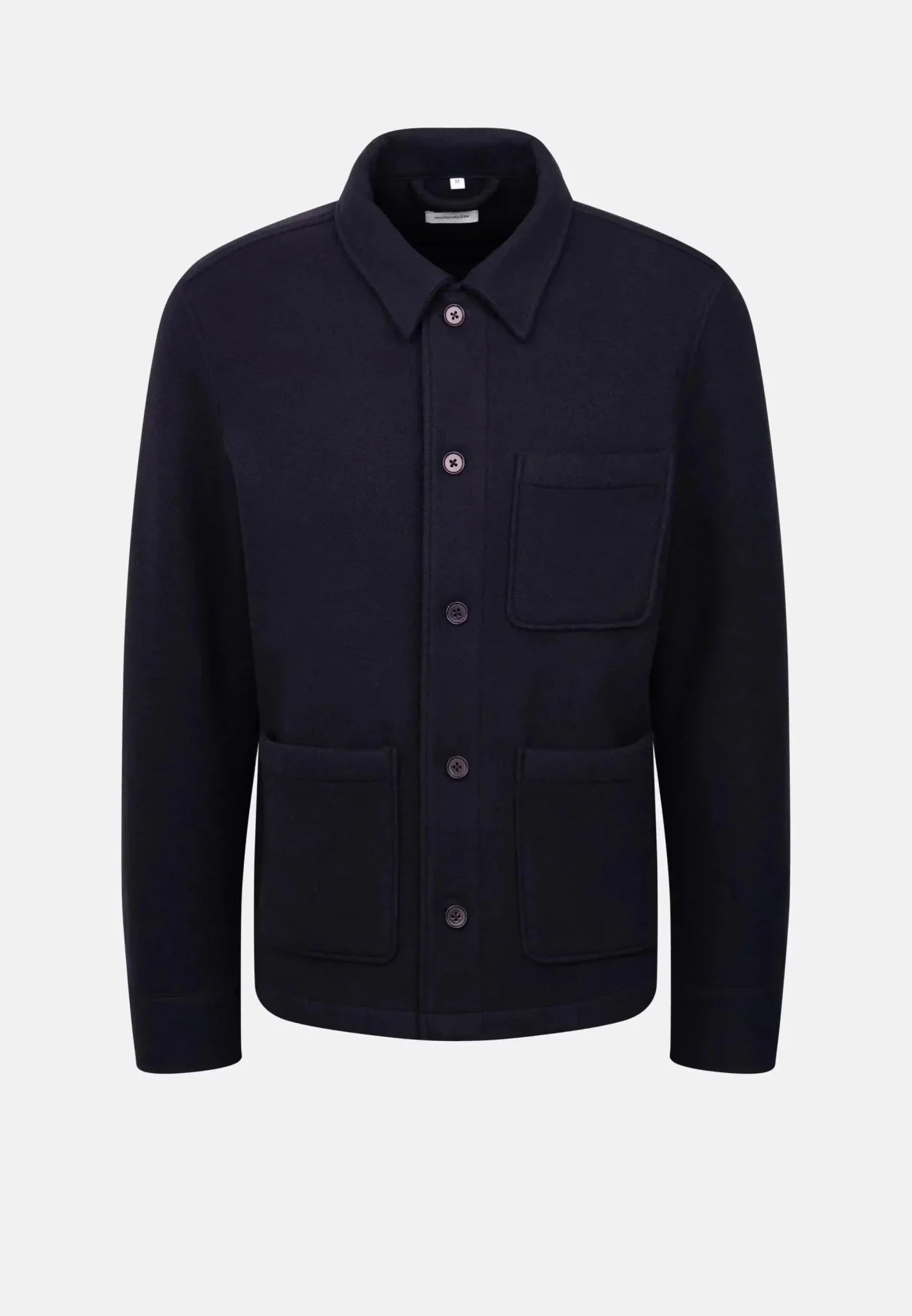 Seidensticker Regular Fit Wool Mix Casual Overshirt Dark Blue – Tailored Menswear | Malford of London