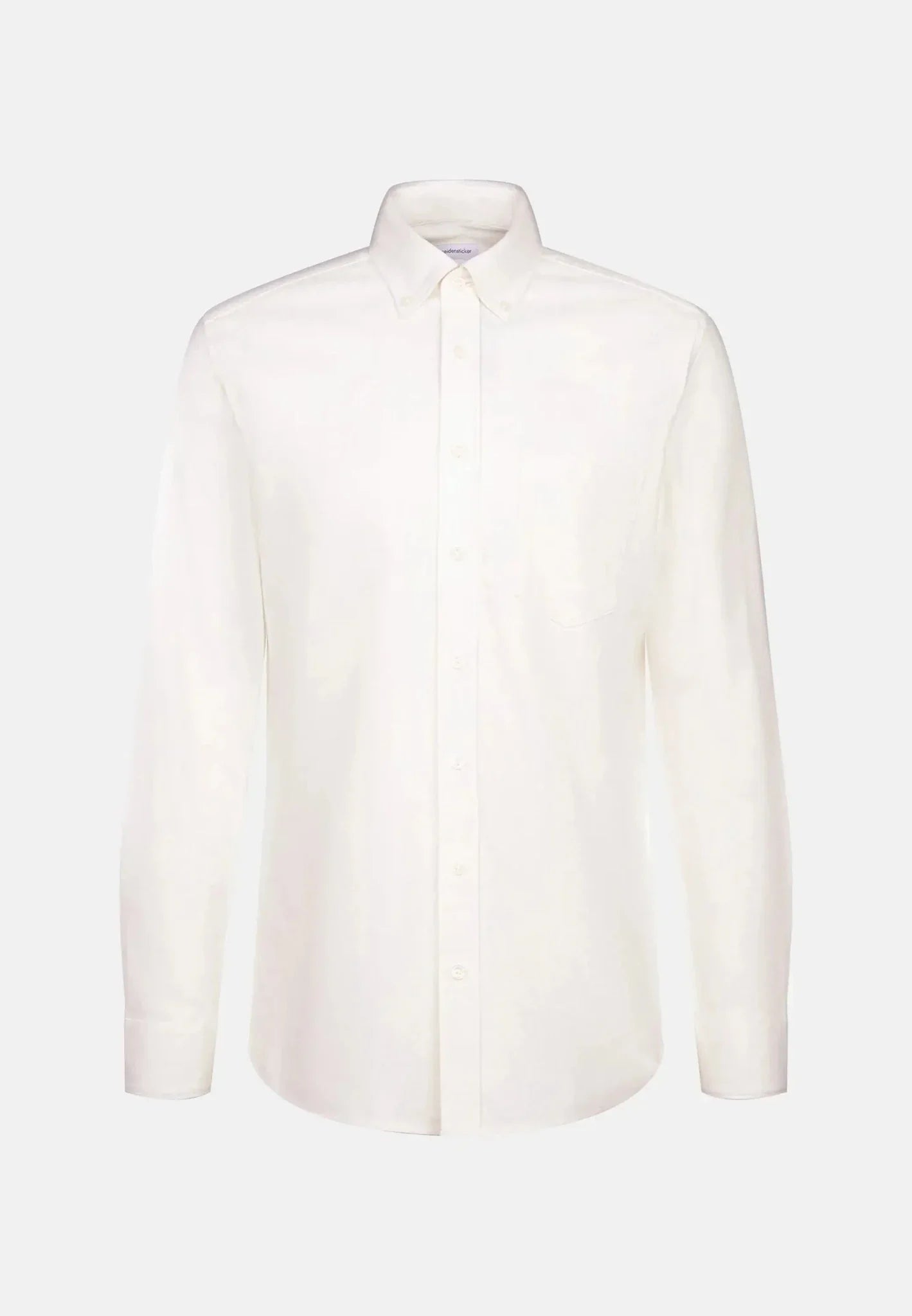Seidensticker Slim Fit Button Down Flannel Shirt Ecru – Tailored Menswear | Malford of London