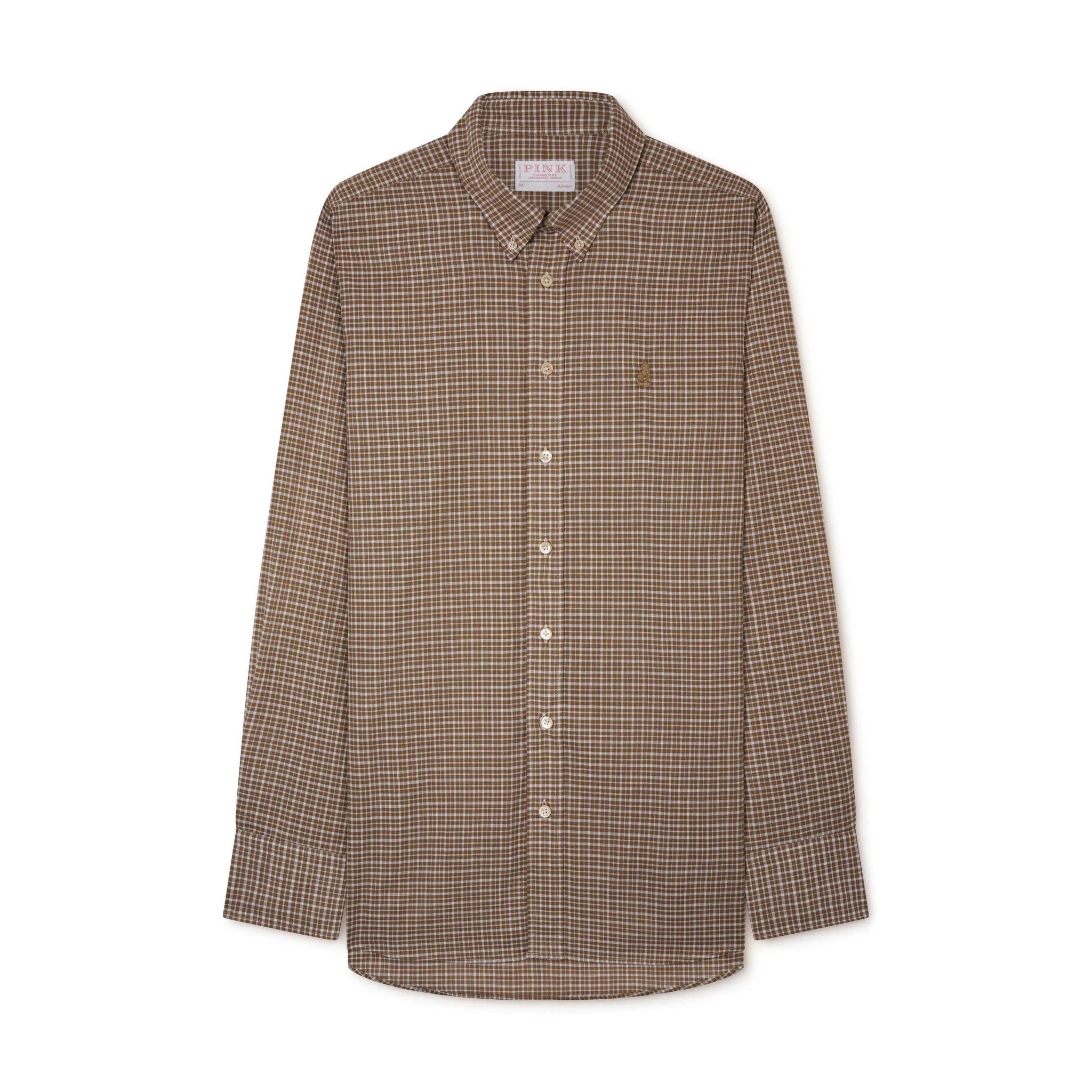 Thomas Pink Classic Fit Smart Casual Light Cotton Check Shirt – Savile Row Menswear Outlet | Malford of London