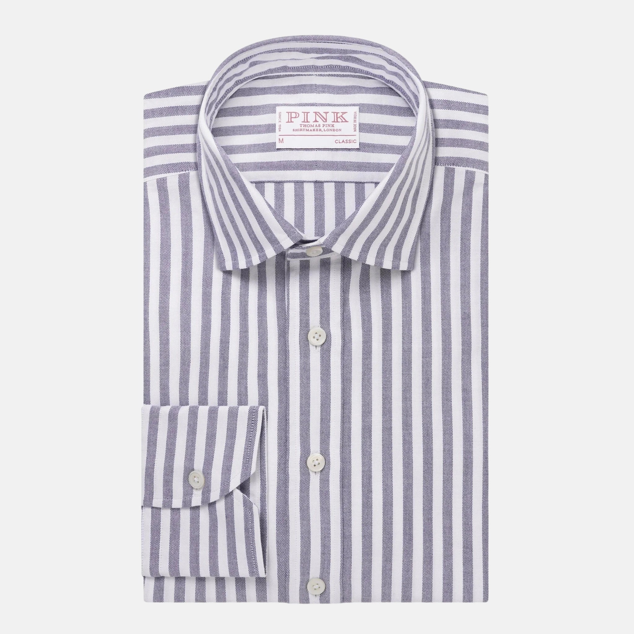 Thomas Pink Classic Fit Smart Casual Woven Stripe Shirt | Malford of London Thomas Pink Classic Fit Smart Casual Woven Stripe Shirt | Malford of London