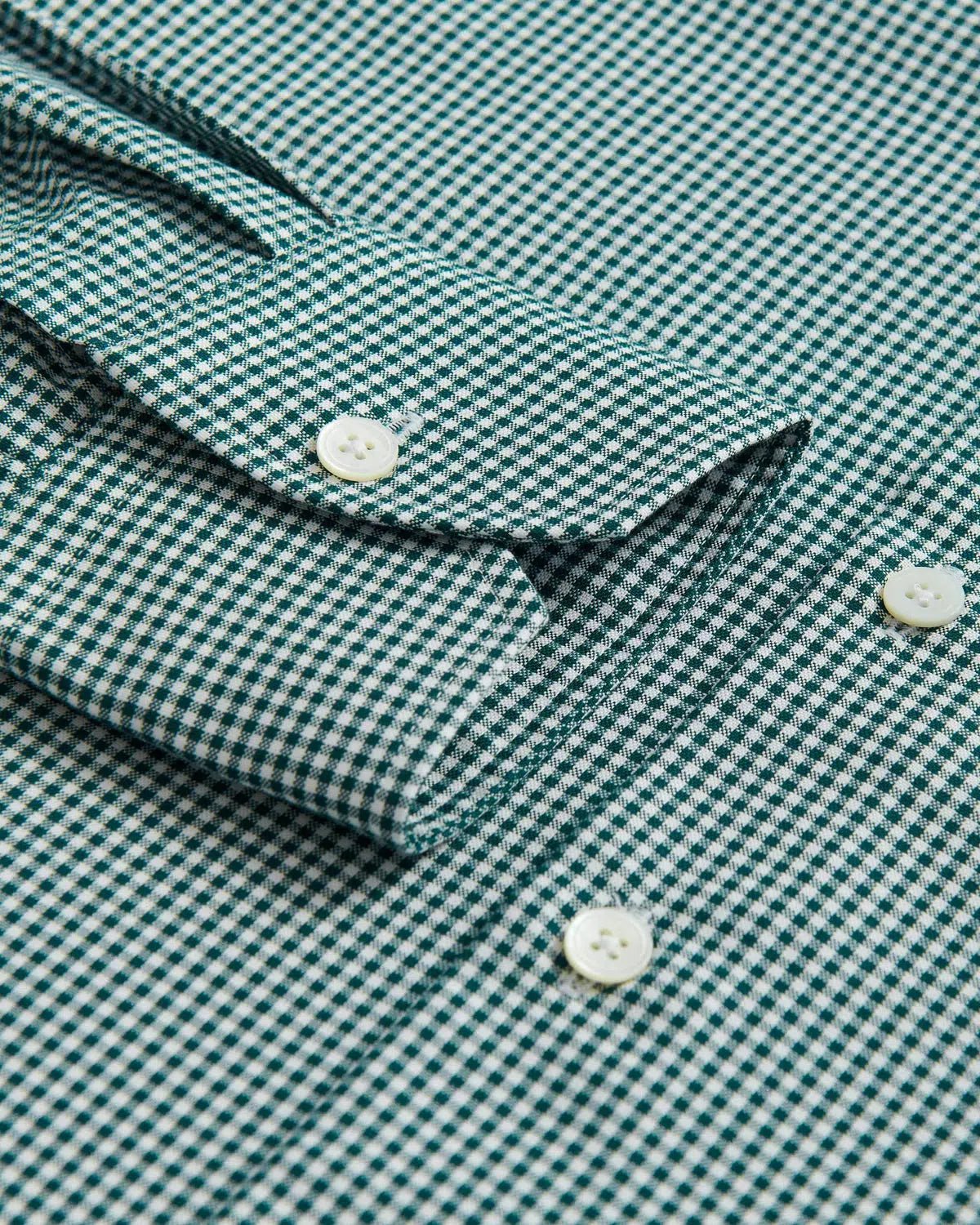 Thomas Pink Slim Fit Formal Micro Gingham Check Shirt Green/White – Savile Row Menswear Outlet | Malford of London
