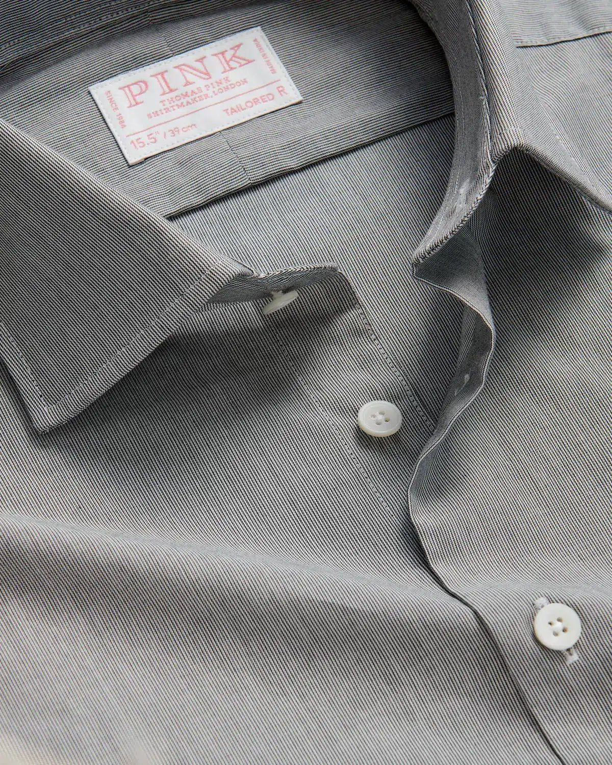 Thomas Pink Tailored Fit Formal Fine Stripe Shirt Black/White – Savile Row Menswear Outlet | Malford of London