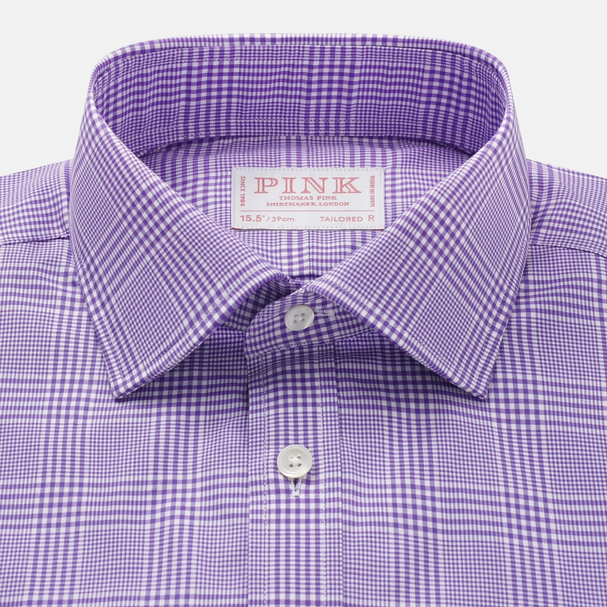 Thomas Pink Tailored Fit Formal POW Check Shirt – Savile Row Menswear Outlet | Malford of London