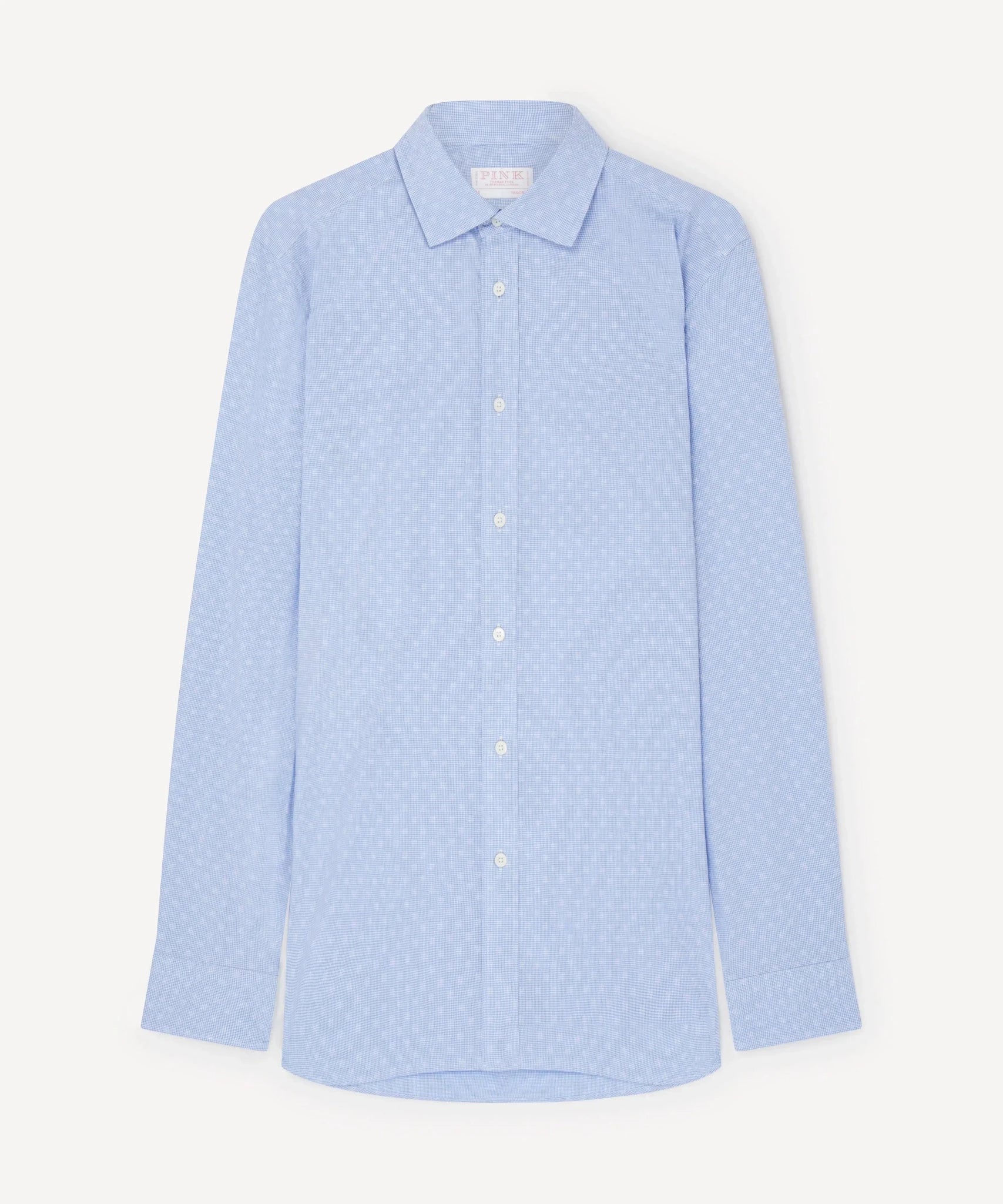 Thomas Pink Tailored Fit Smart Casual Micro Gingham Shirt – Savile Row Menswear Outlet | Malford of London