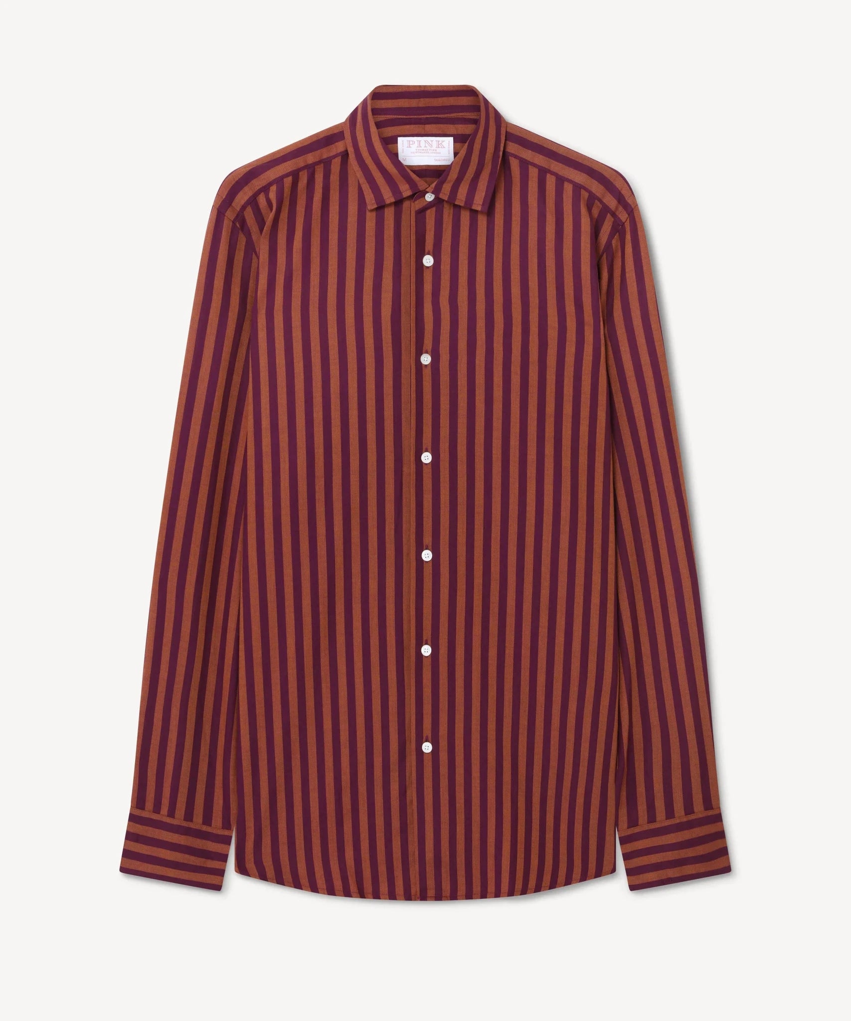 Thomas Pink Tailored Fit Smart Casual Twill Flannel Shirt – Savile Row Menswear Outlet | Malford of London
