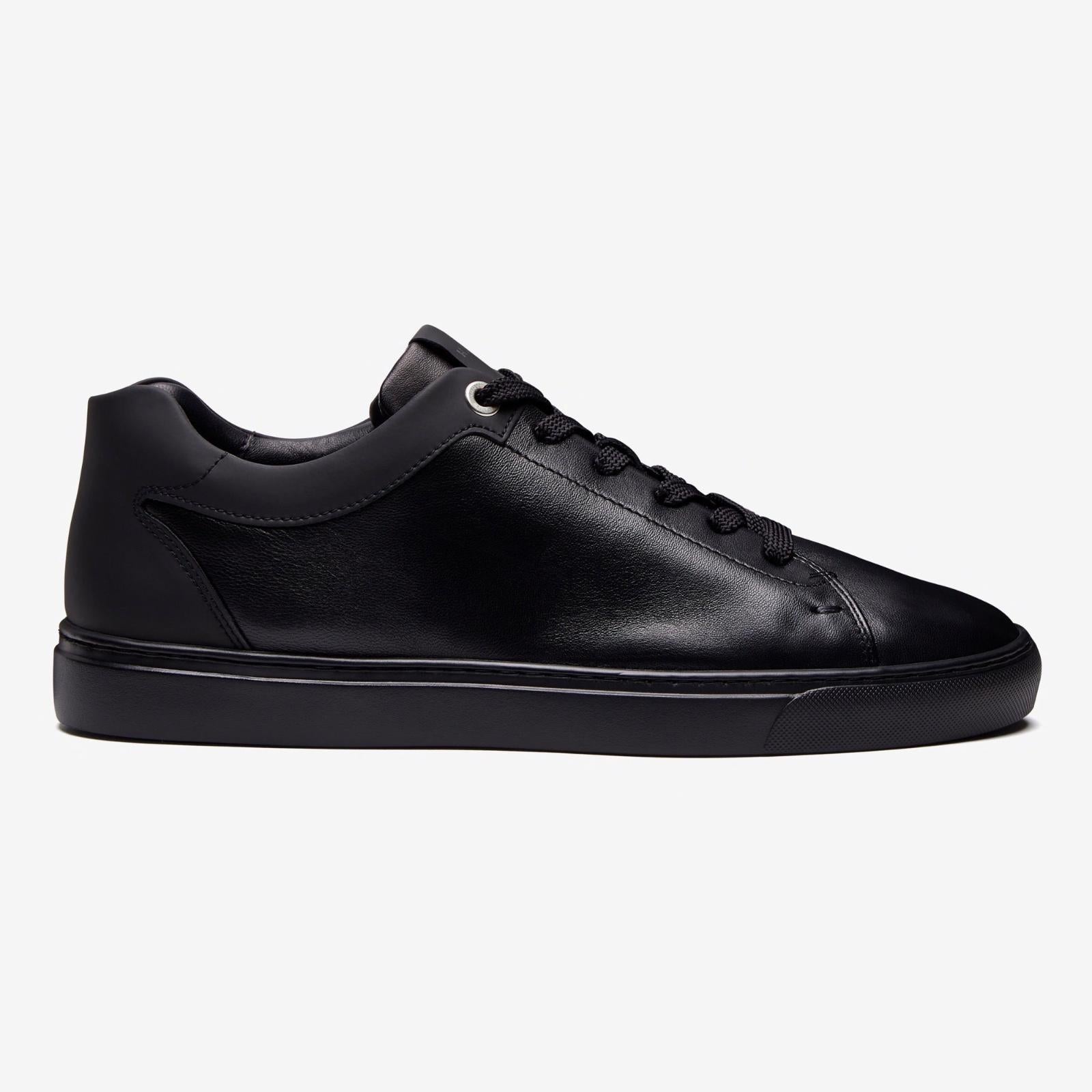 Harrys Of London Tom Nappa Leather/Tech Trainer Black