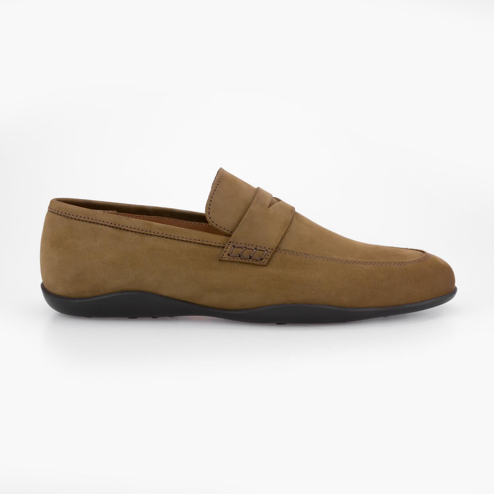 Harrys Of London Downing G Nubuk Shoe Chocolate