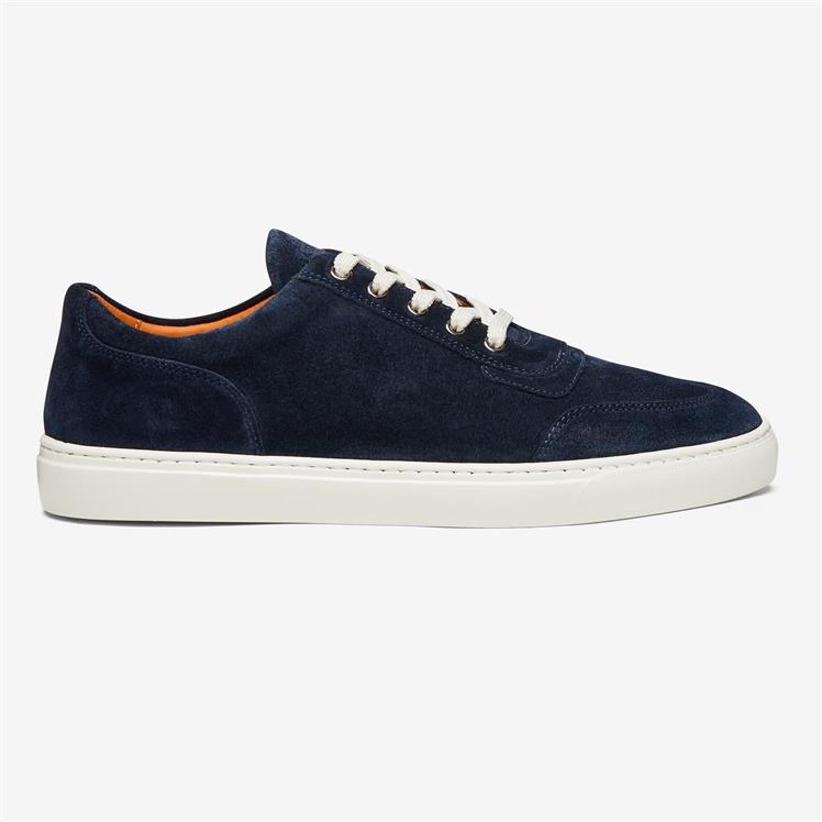 Harrys Of London Nimble Suede Trainer Dark Navy/Charcoal