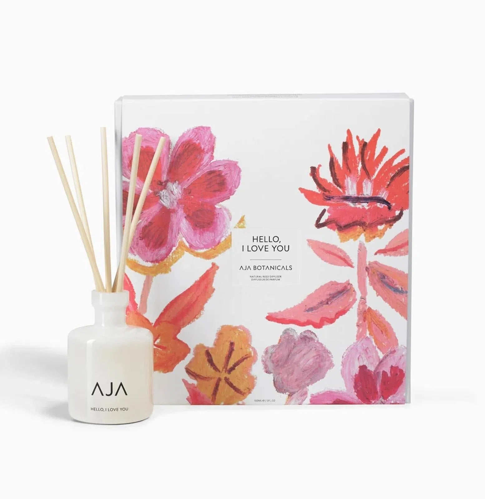 AJA BOTANICALS Hello, I Love You Diffuser - White-MALFORD OF LONDON SAVILE ROW MENSWEAR OUTLET