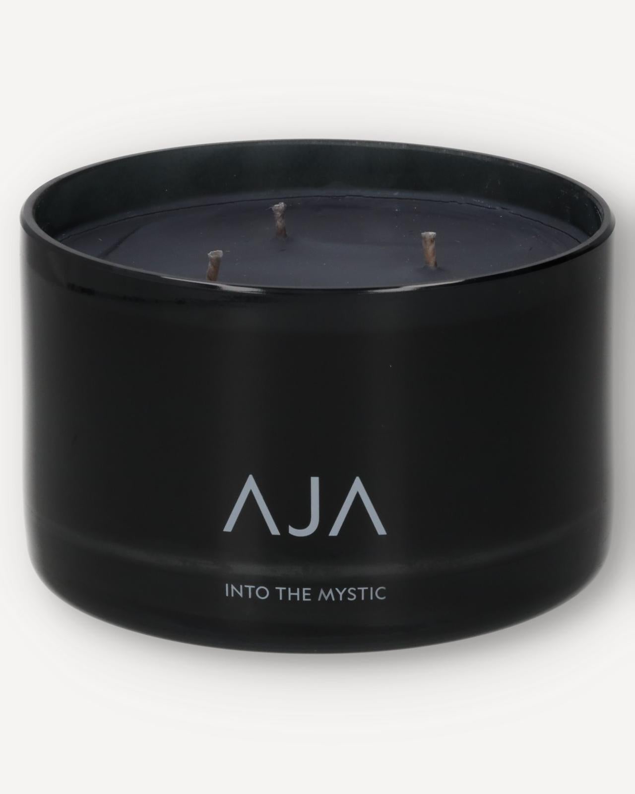 AJA BOTANICALS Into The Mystic Three Wick Candle - Black-MALFORD OF LONDON SAVILE ROW MENSWEAR OUTLET