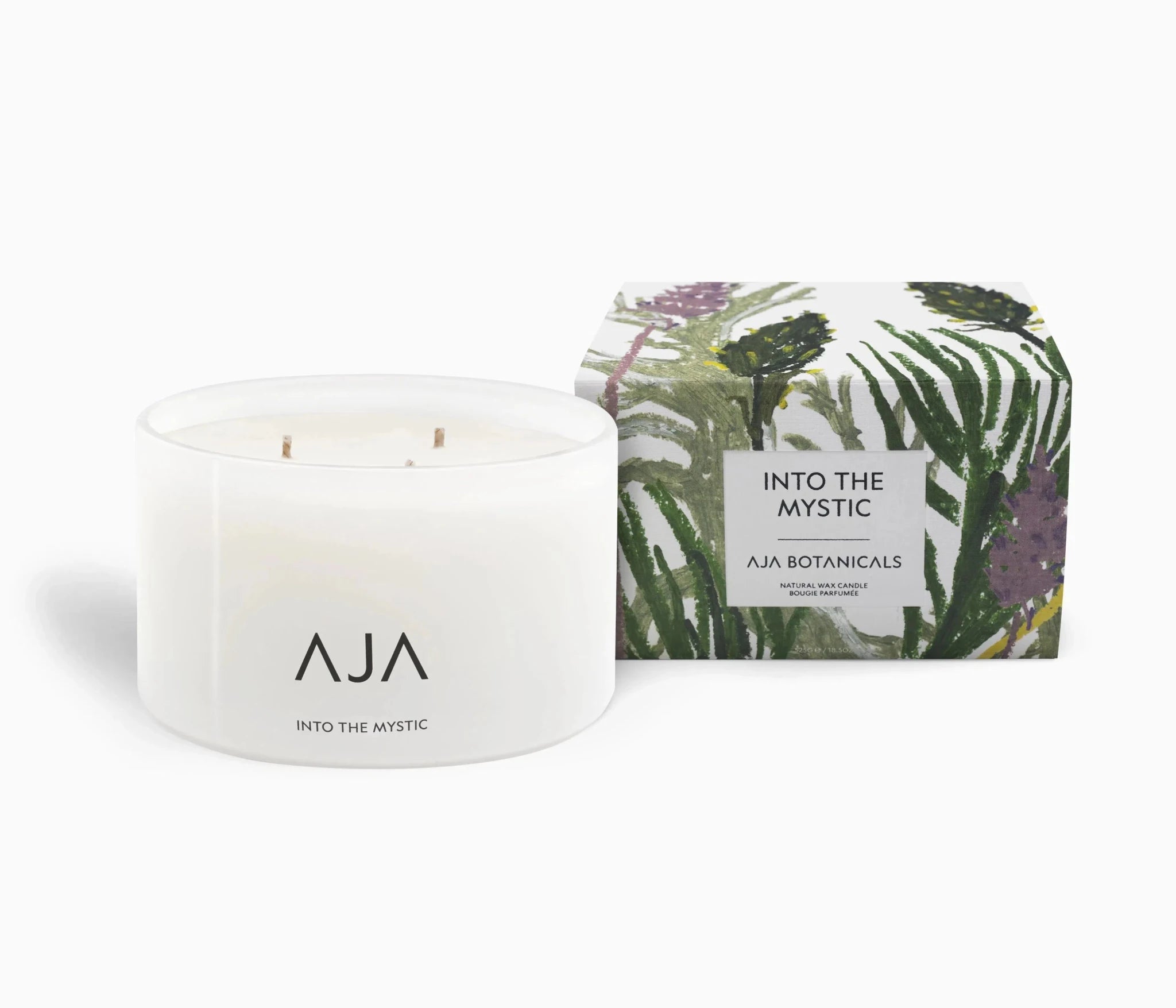 AJA Botanicals Into The Mystic Three Wick Candle - White - Savile Row Formalwear Outlet - Malford of London