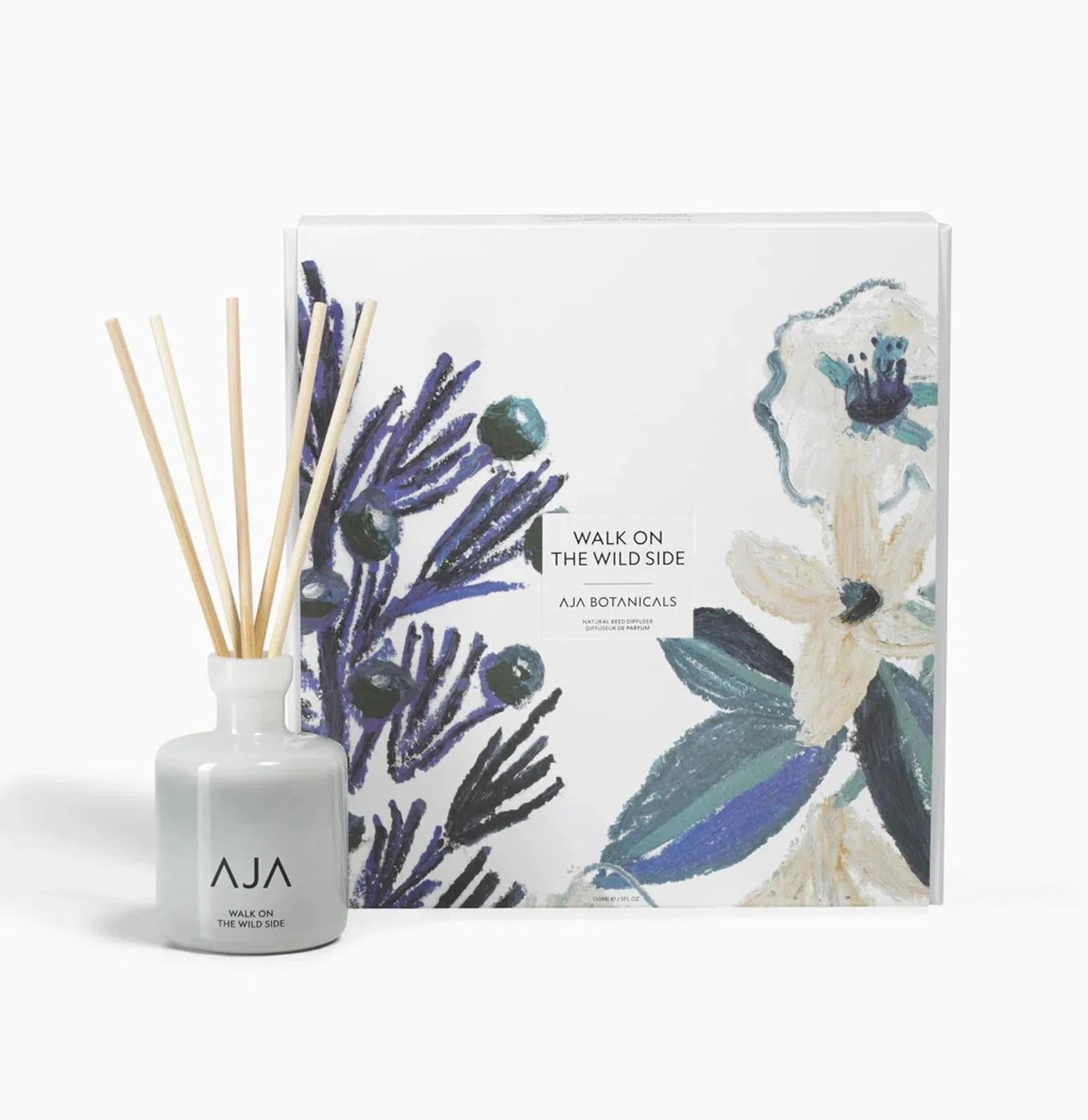 AJA BOTANICALS Walk On The Wild Side Diffuser - White-MALFORD OF LONDON SAVILE ROW MENSWEAR OUTLET