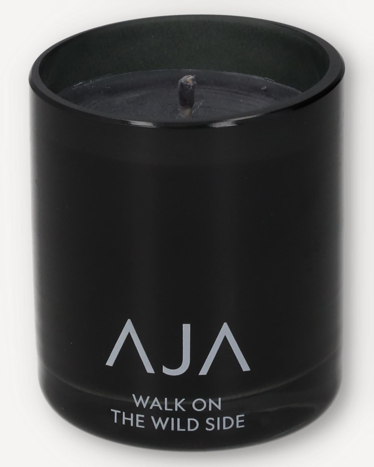 AJA BOTANICALS Walk On The Wild Side Single Wick Candle - Black-MALFORD OF LONDON SAVILE ROW MENSWEAR OUTLET