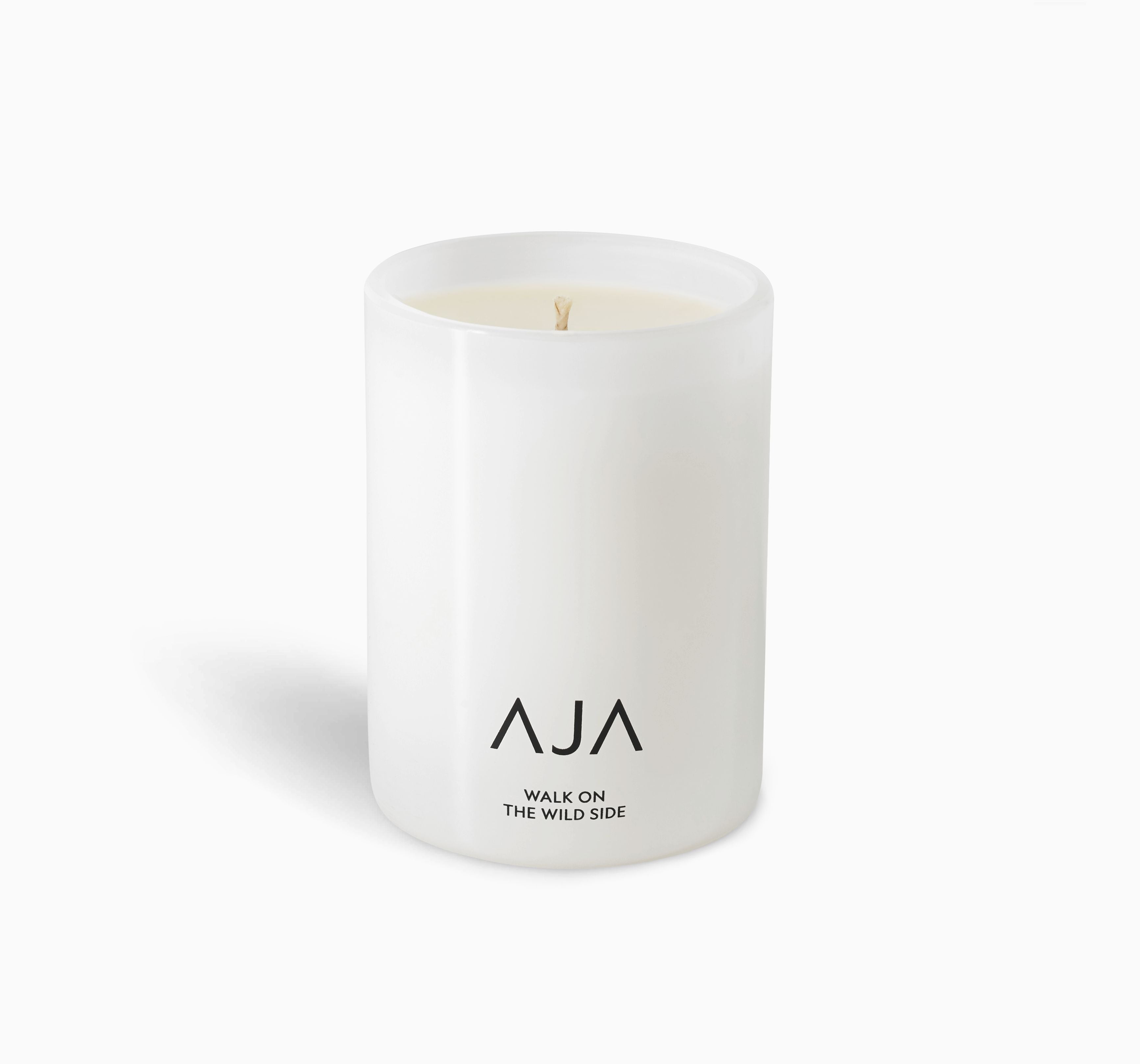 AJA BOTANICALS Walk On The Wild Side Single Wick Candle - White-MALFORD OF LONDON SAVILE ROW MENSWEAR OUTLET