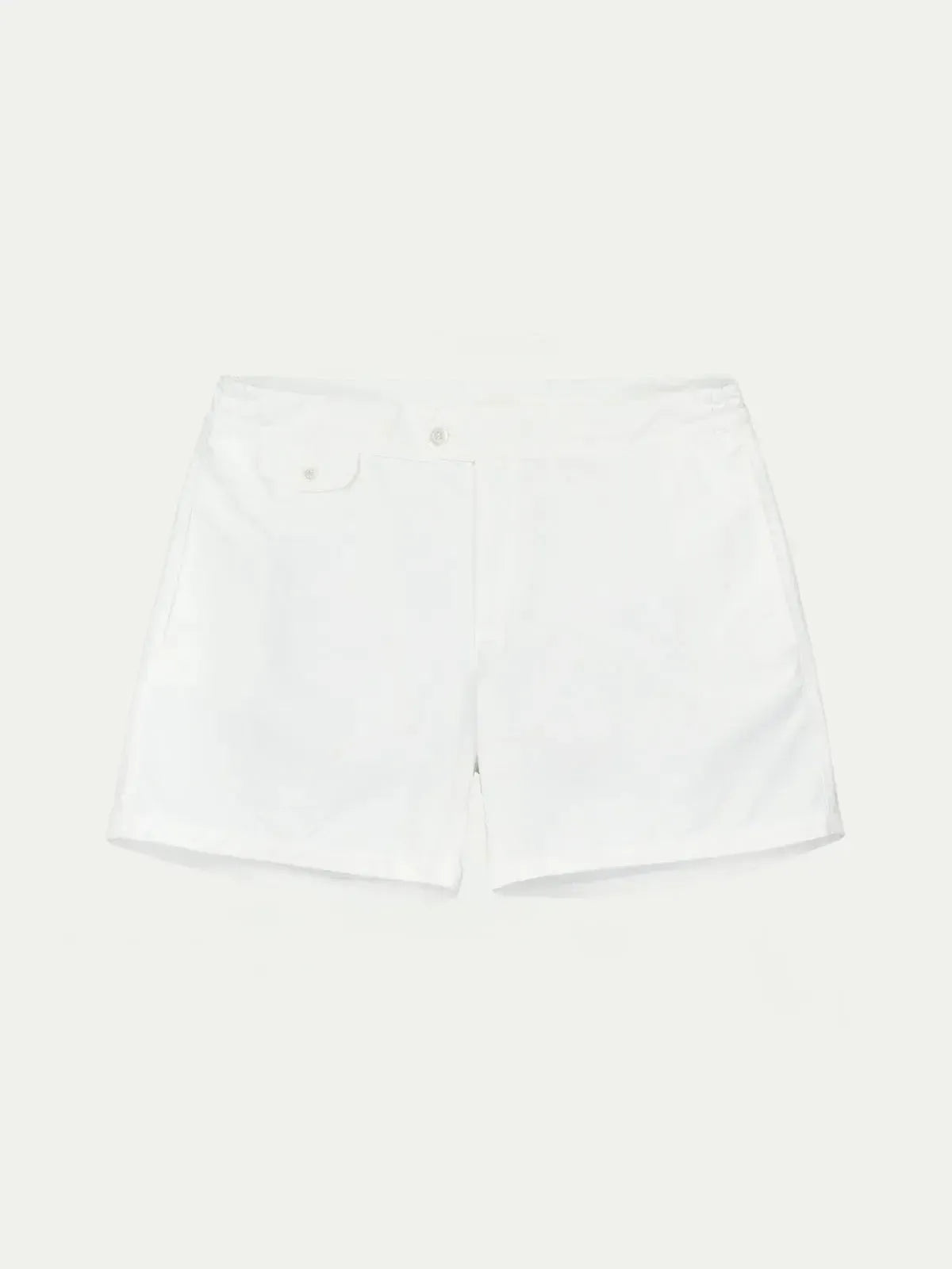AURELIEN SWIM SHORT CLASSIC WHITE-MALFORD OF LONDON SAVILE ROW MENSWEAR OUTLET