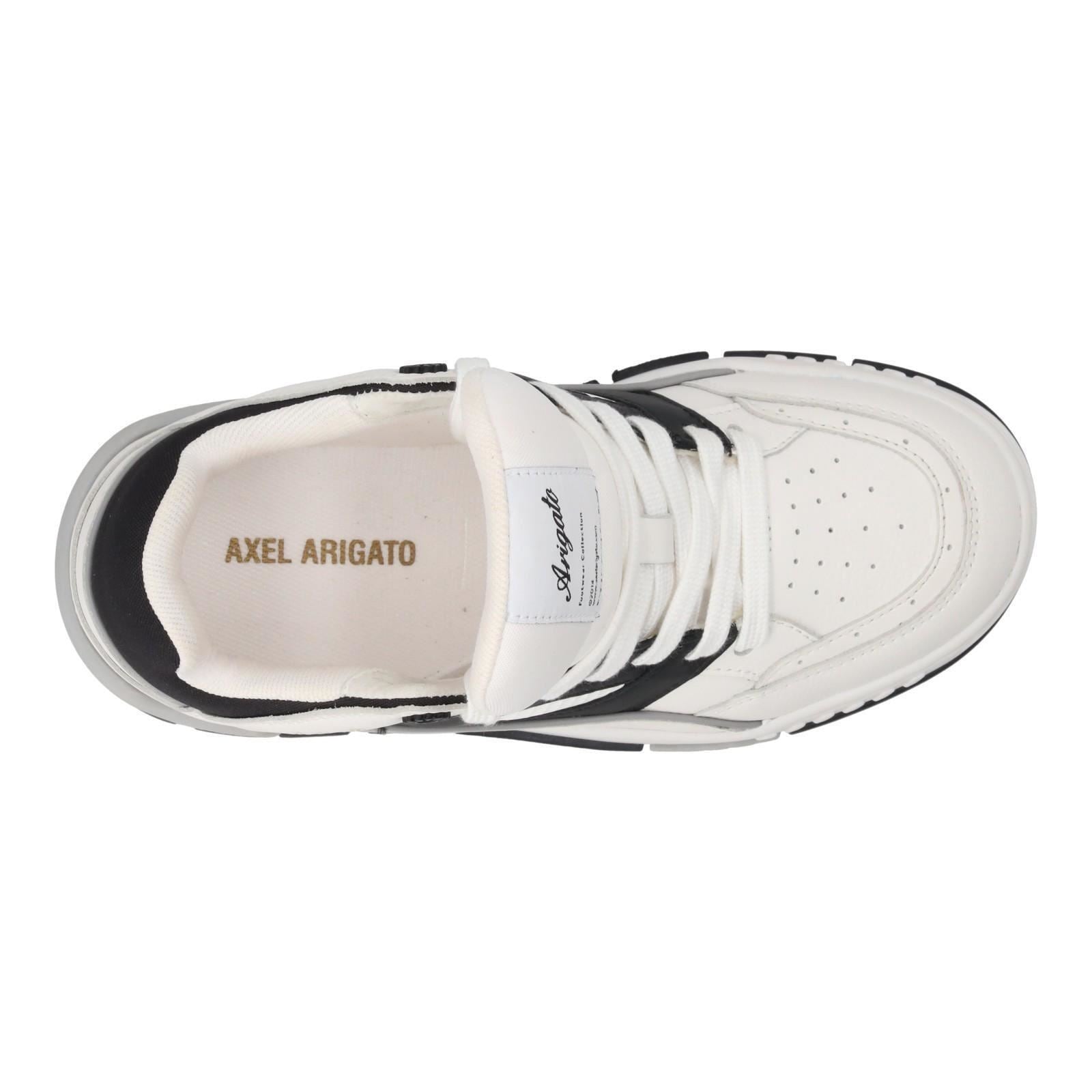 AXEL ARIGATO Area Lo Trainers Low Top Lace Up White/Black-MALFORD OF LONDON SAVILE ROW MENSWEAR OUTLET