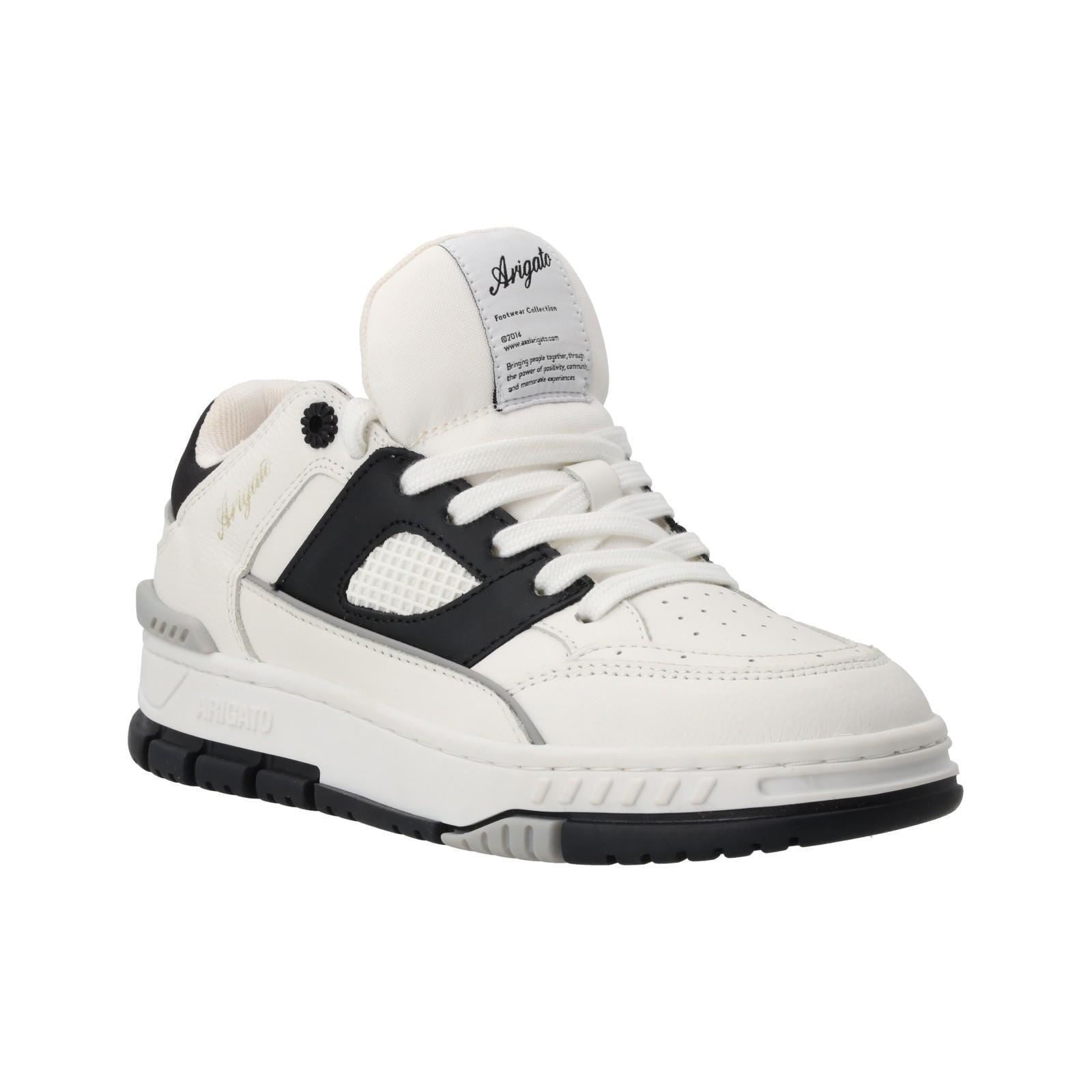 AXEL ARIGATO Area Lo Trainers Low Top Lace Up White/Black-MALFORD OF LONDON SAVILE ROW MENSWEAR OUTLET