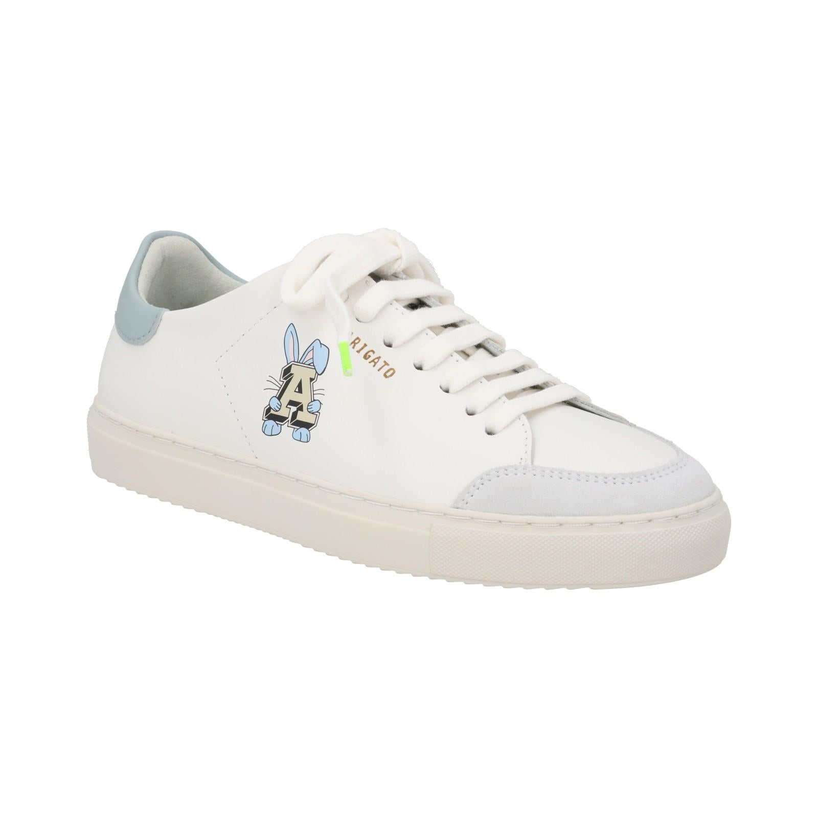 AXEL ARIGATO Clean 90 A Bunny Trainer Low Top White/Blue-MALFORD OF LONDON SAVILE ROW MENSWEAR OUTLET