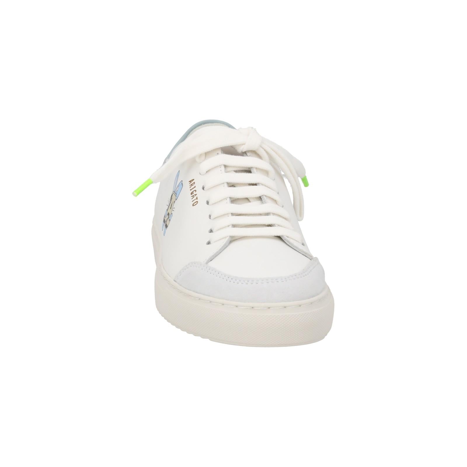 AXEL ARIGATO Clean 90 A Bunny Trainer Low Top White/Blue-MALFORD OF LONDON SAVILE ROW MENSWEAR OUTLET