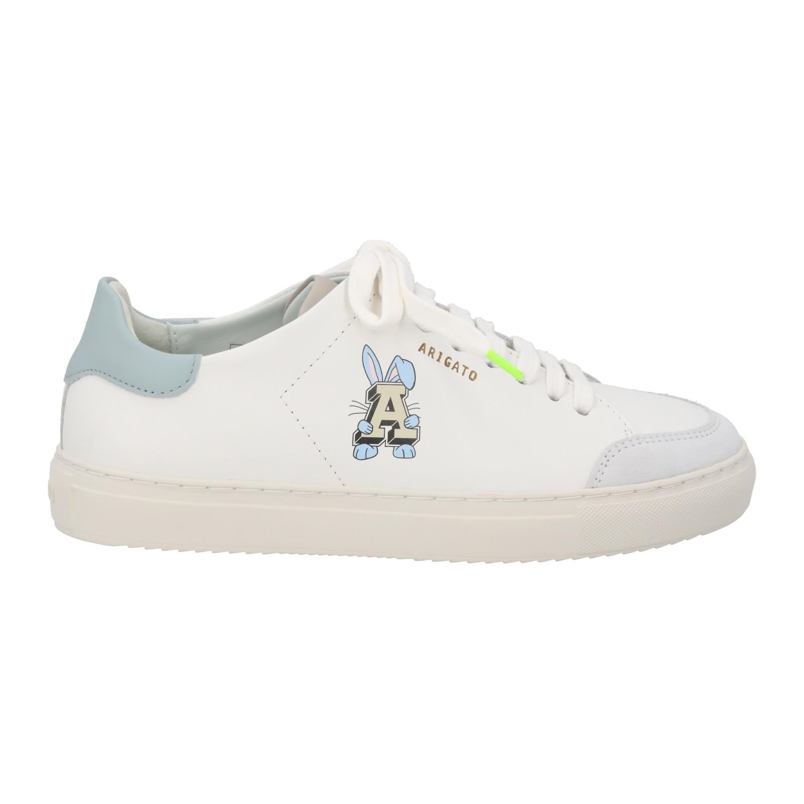 AXEL ARIGATO Clean 90 A Bunny Trainer Low Top White/Blue-MALFORD OF LONDON SAVILE ROW MENSWEAR OUTLET