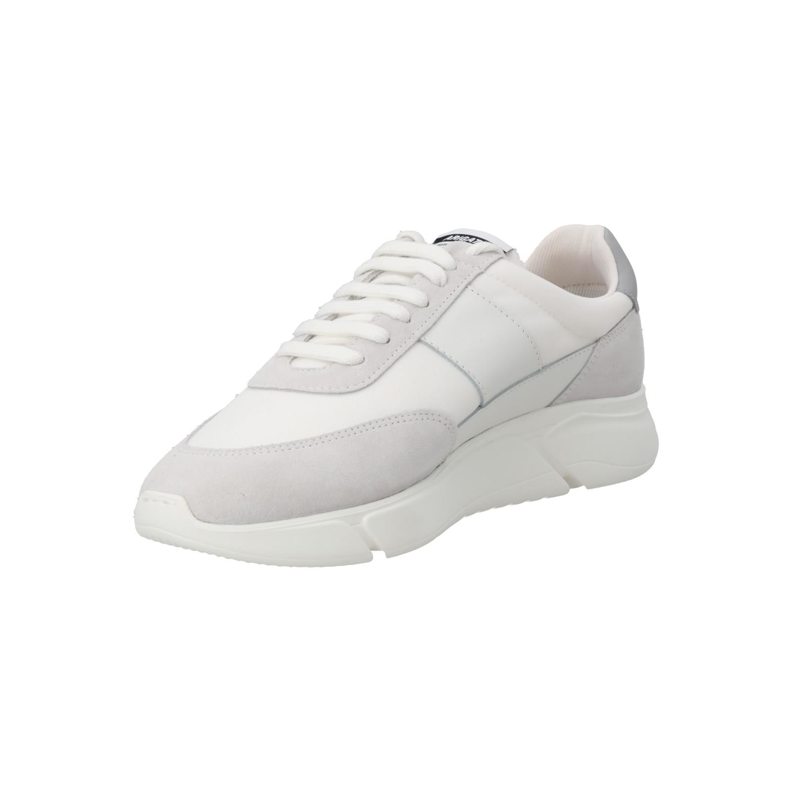 AXEL ARIGATO Genesis Lovebird Trainer Low Top White/Grey-MALFORD OF LONDON SAVILE ROW MENSWEAR OUTLET