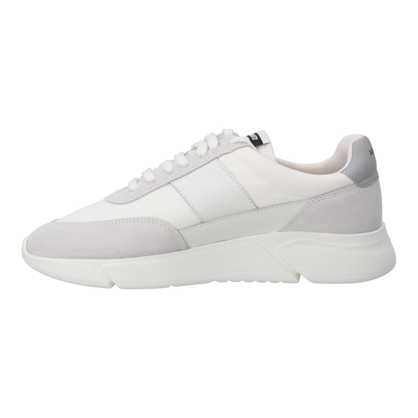 AXEL ARIGATO Genesis Lovebird Trainer Low Top White/Grey-MALFORD OF LONDON SAVILE ROW MENSWEAR OUTLET