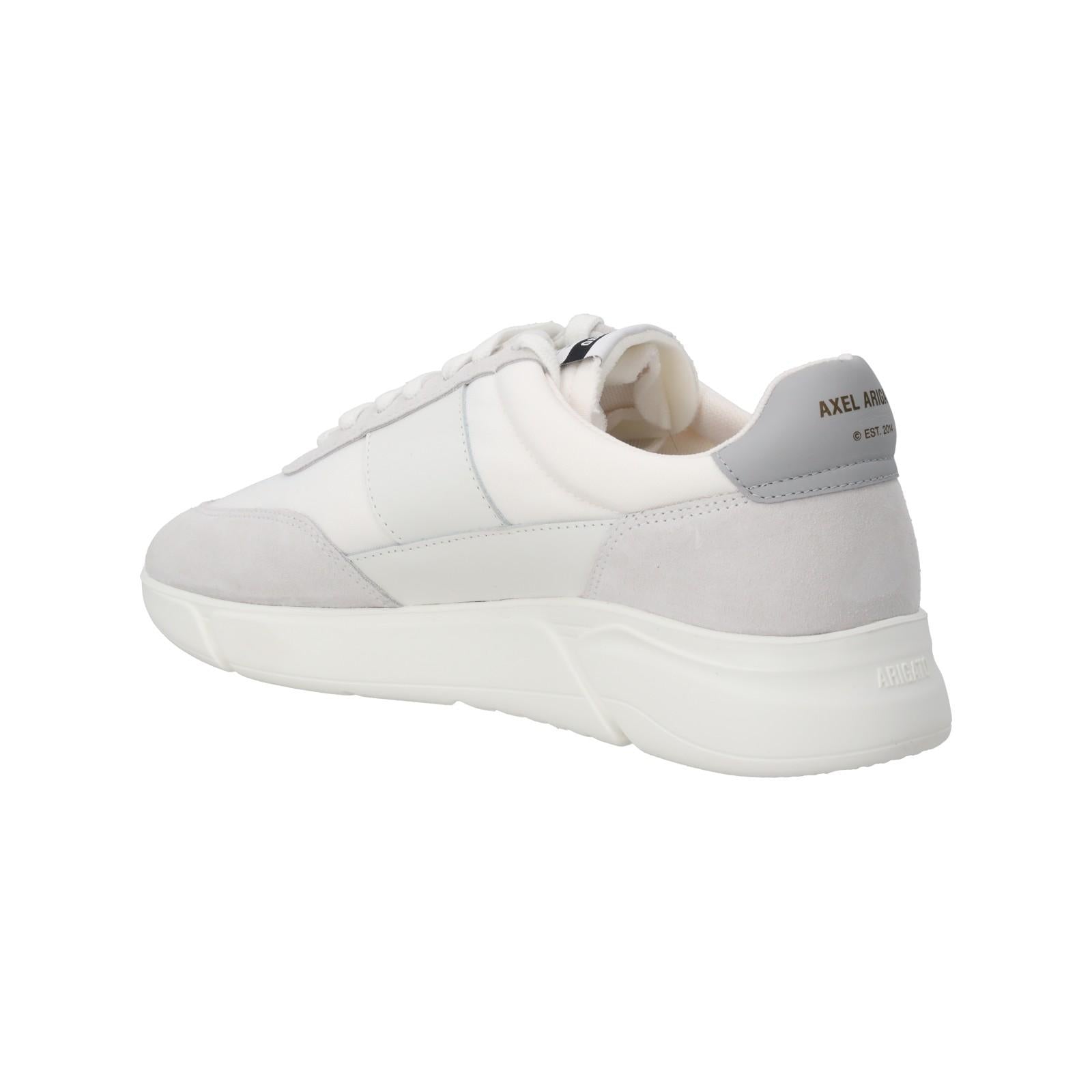 AXEL ARIGATO Genesis Lovebird Trainer Low Top White/Grey-MALFORD OF LONDON SAVILE ROW MENSWEAR OUTLET