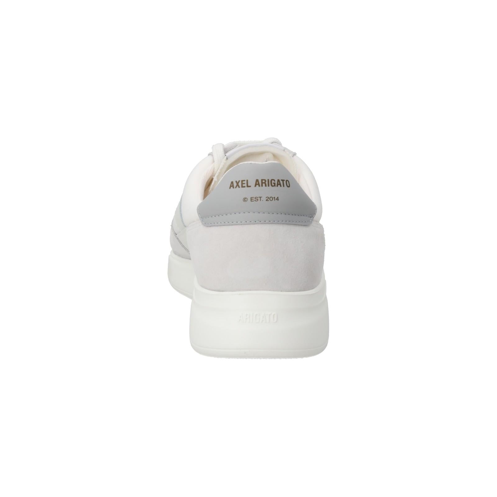 AXEL ARIGATO Genesis Lovebird Trainer Low Top White/Grey-MALFORD OF LONDON SAVILE ROW MENSWEAR OUTLET