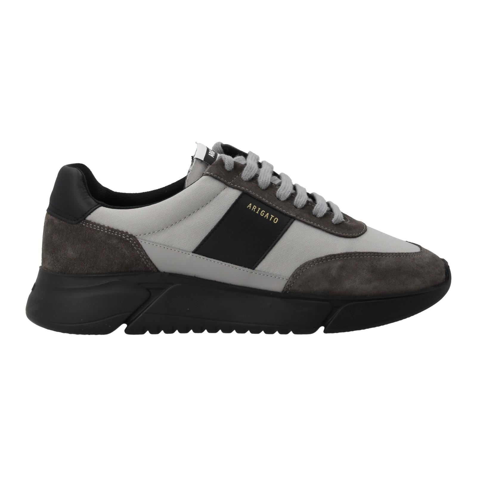 AXEL ARIGATO Genesis Vintage Runner Trainers Low Top Lace Up Black/Grey-MALFORD OF LONDON SAVILE ROW MENSWEAR OUTLET