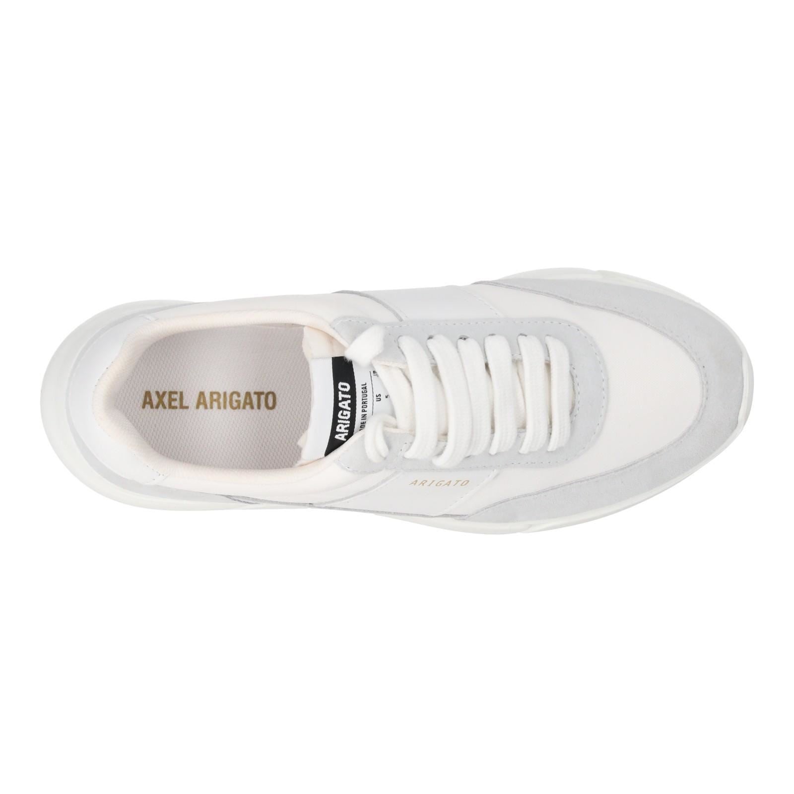 AXEL ARIGATO Genesis Vintage Runner Trainers Low Top Lace Up White-MALFORD OF LONDON SAVILE ROW MENSWEAR OUTLET