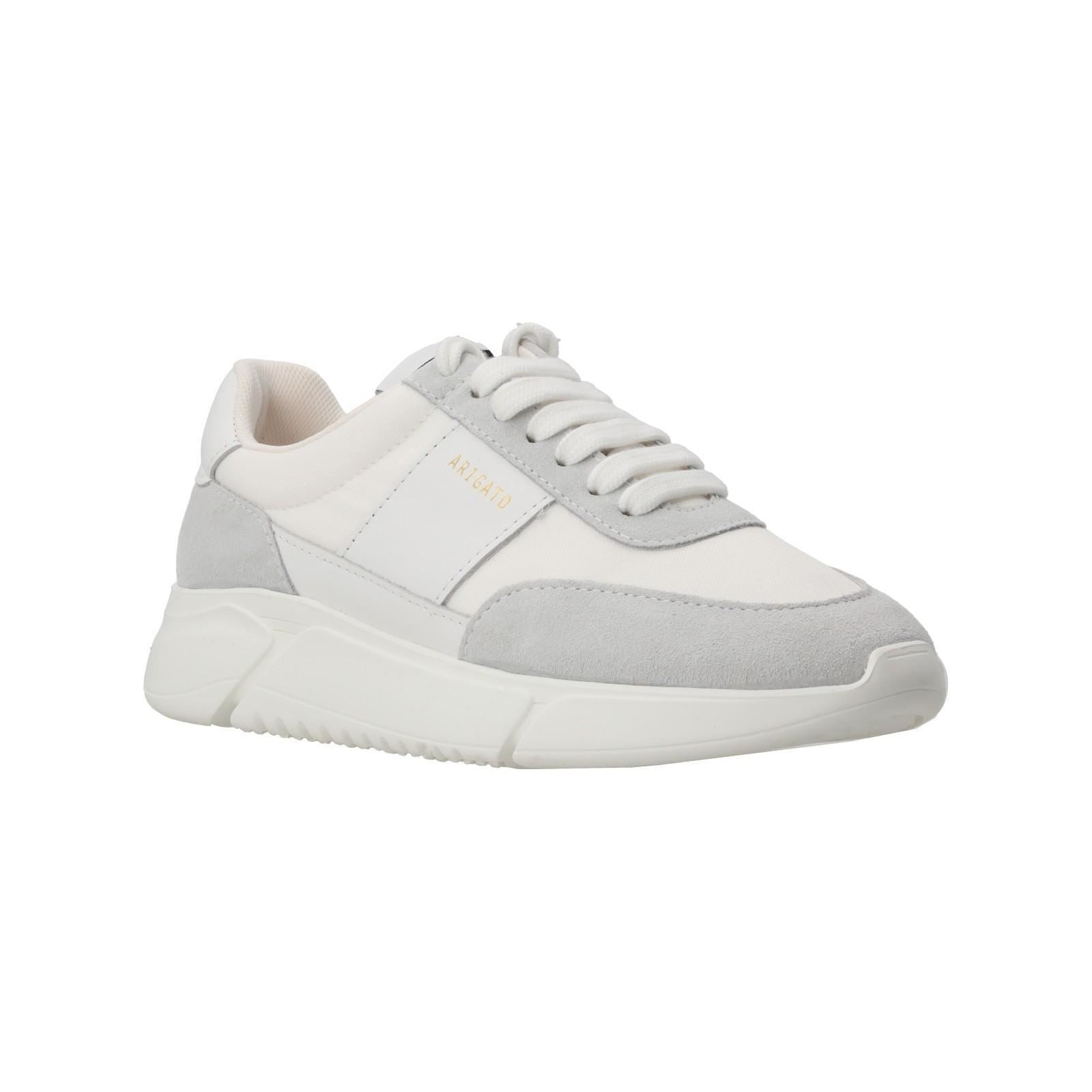 AXEL ARIGATO Genesis Vintage Runner Trainers Low Top Lace Up White-MALFORD OF LONDON SAVILE ROW MENSWEAR OUTLET