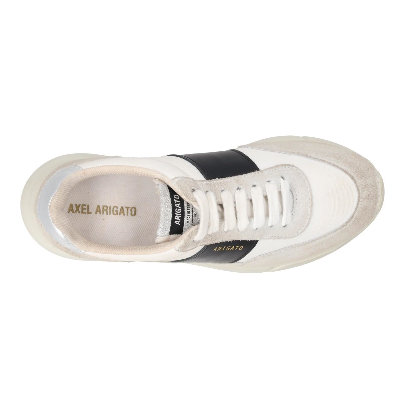 AXEL ARIGATO Genesis Vintage Runner Trainers Low Top Lace Up White/Comb-MALFORD OF LONDON SAVILE ROW MENSWEAR OUTLET